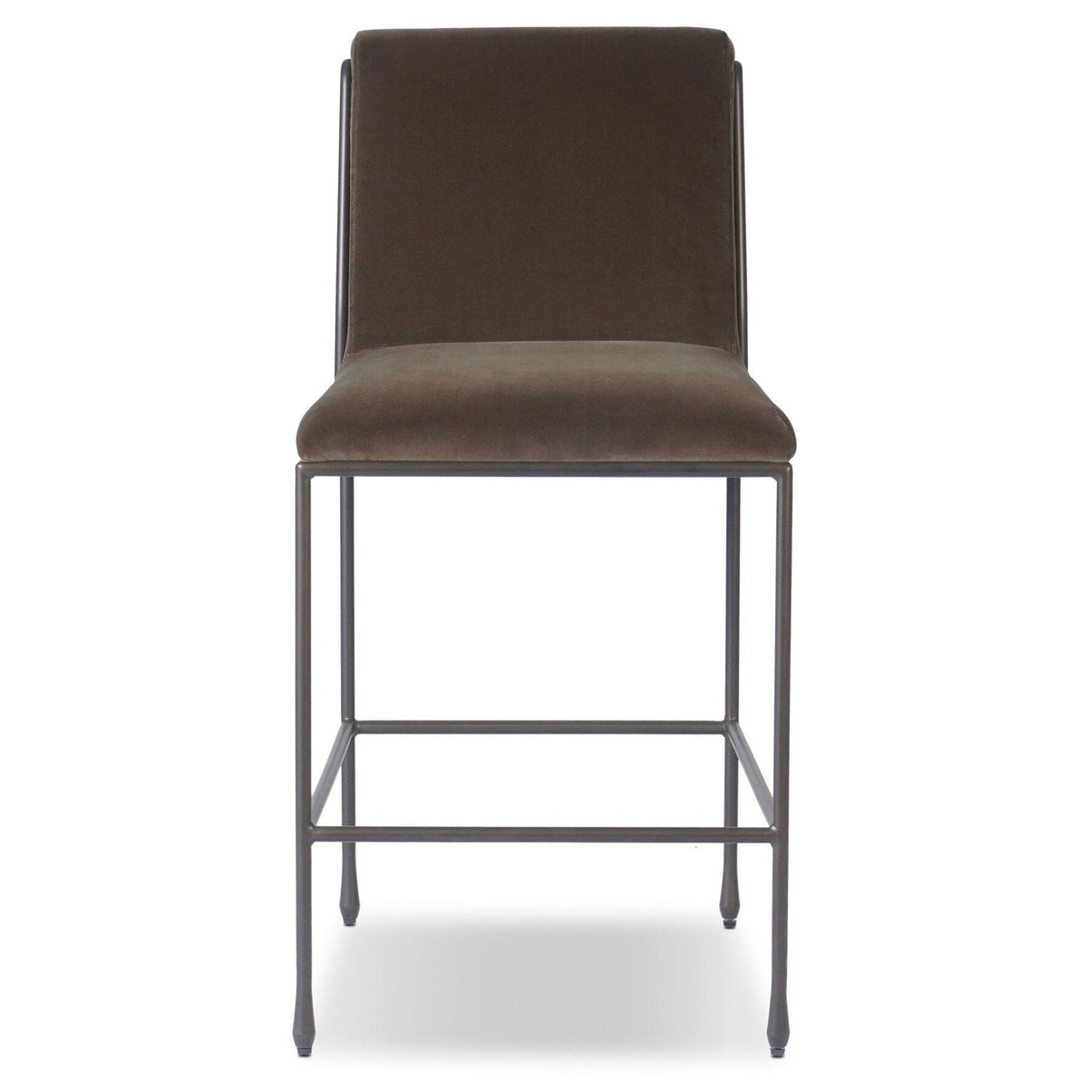 Four Hands Decker Surrey Mink Counter Stool front view