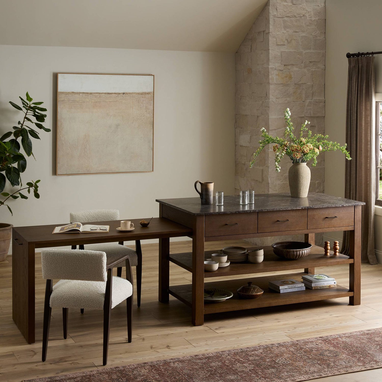 Four Hands Divina Kitchen Island - Thumbnail 5