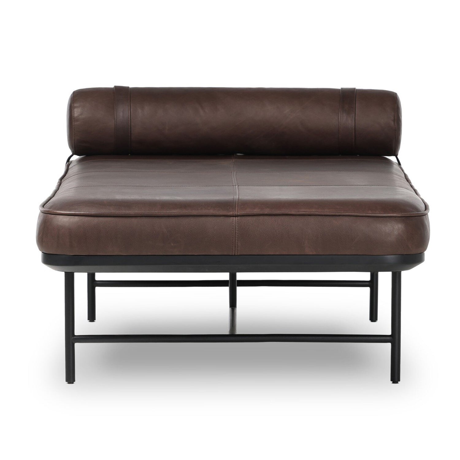 Four Hands Rakesh Leather Chaise Lounge - Final Sale