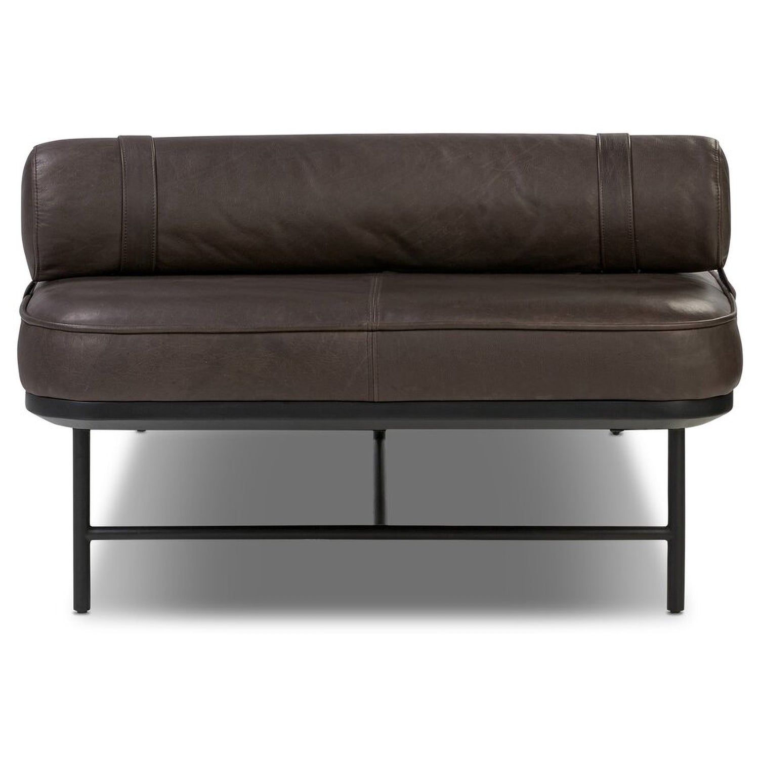 Four Hands Rakesh Leather Chaise Lounge