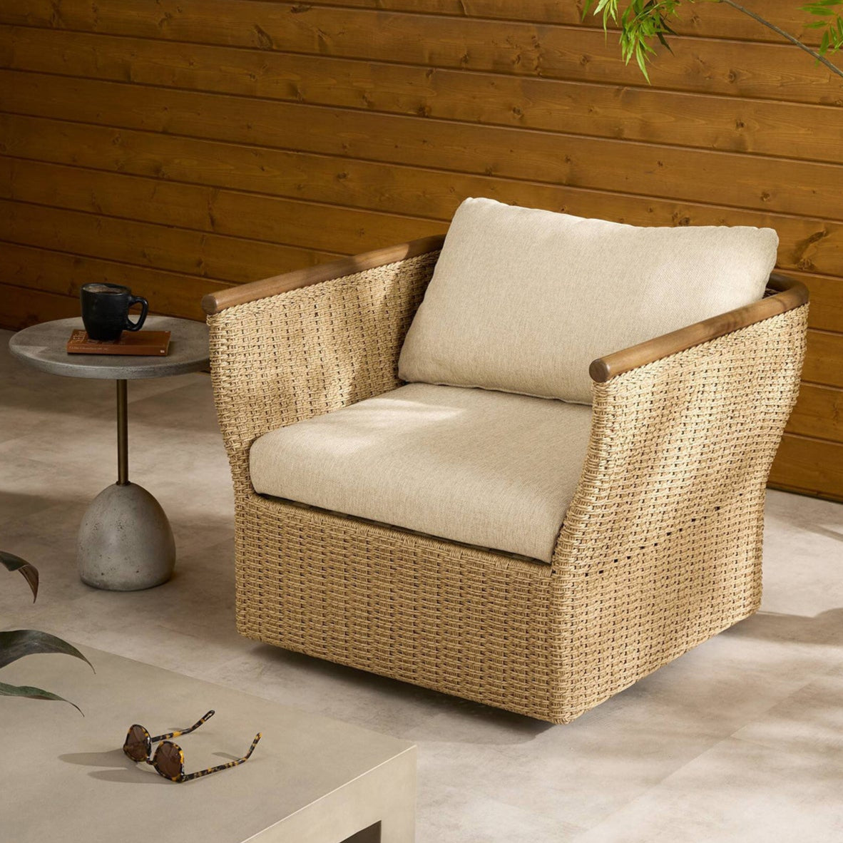 Four Hands Elmira Outdoor Swivel Chair
