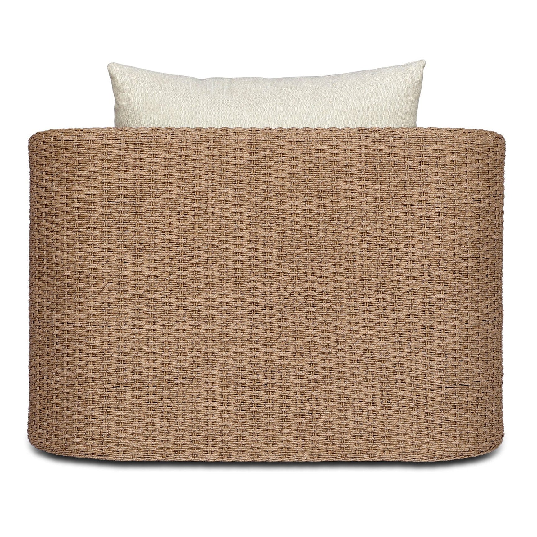 Four Hands Westby Vergo Cream Outdoor Chair — back view