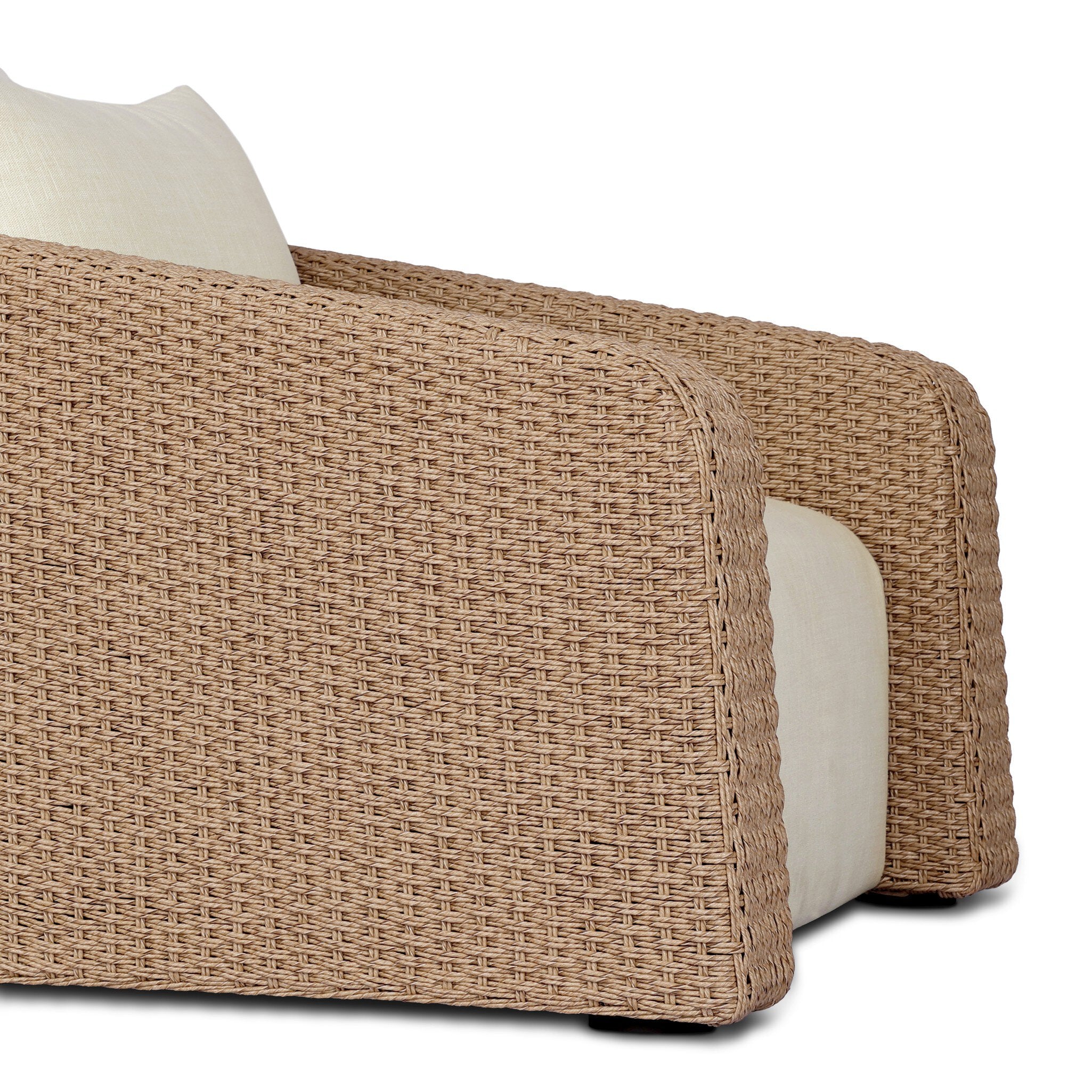 Four Hands Westby Vergo Cream Outdoor Chair — close-up of the surface