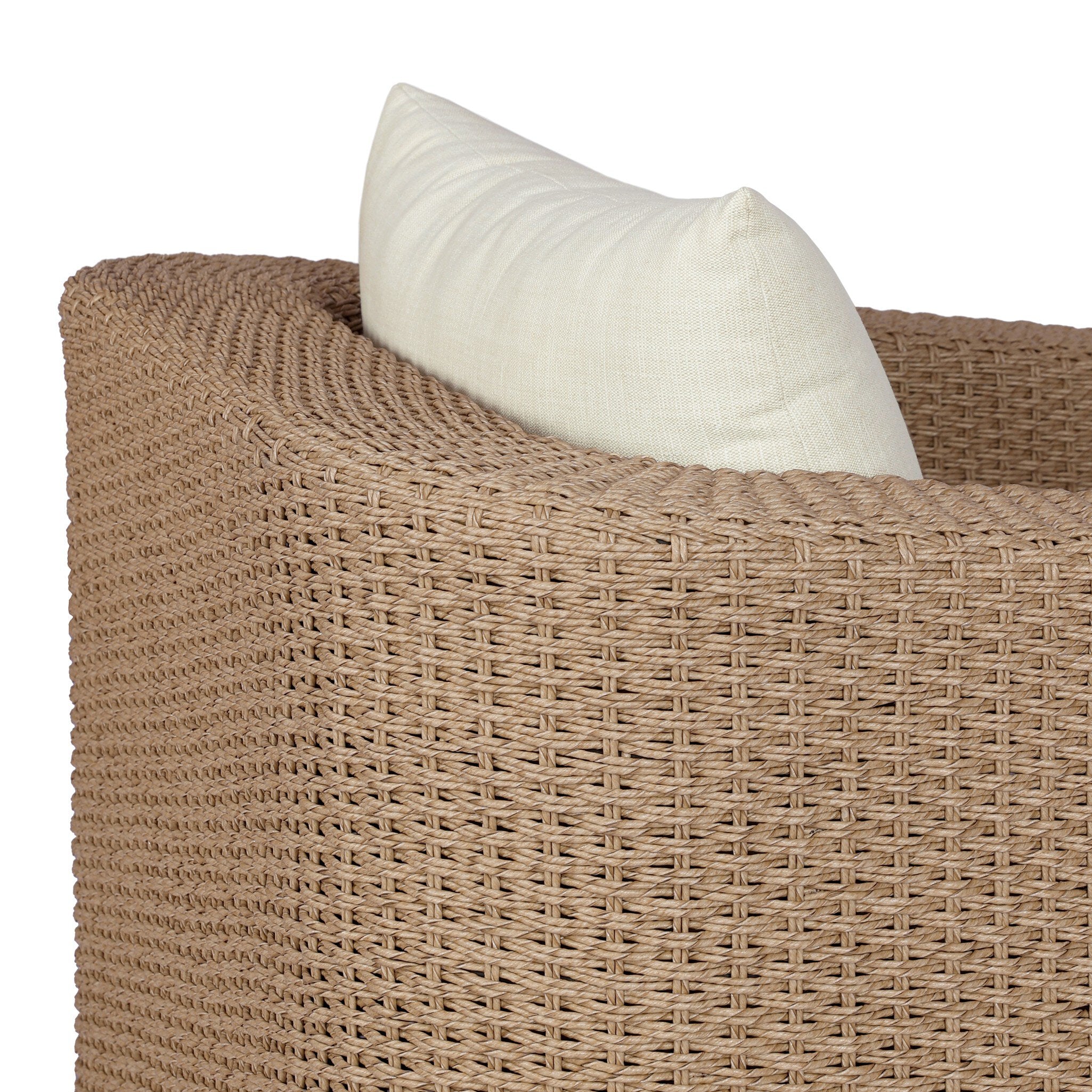 Four Hands Westby Vergo Cream Outdoor Chair — texture detail