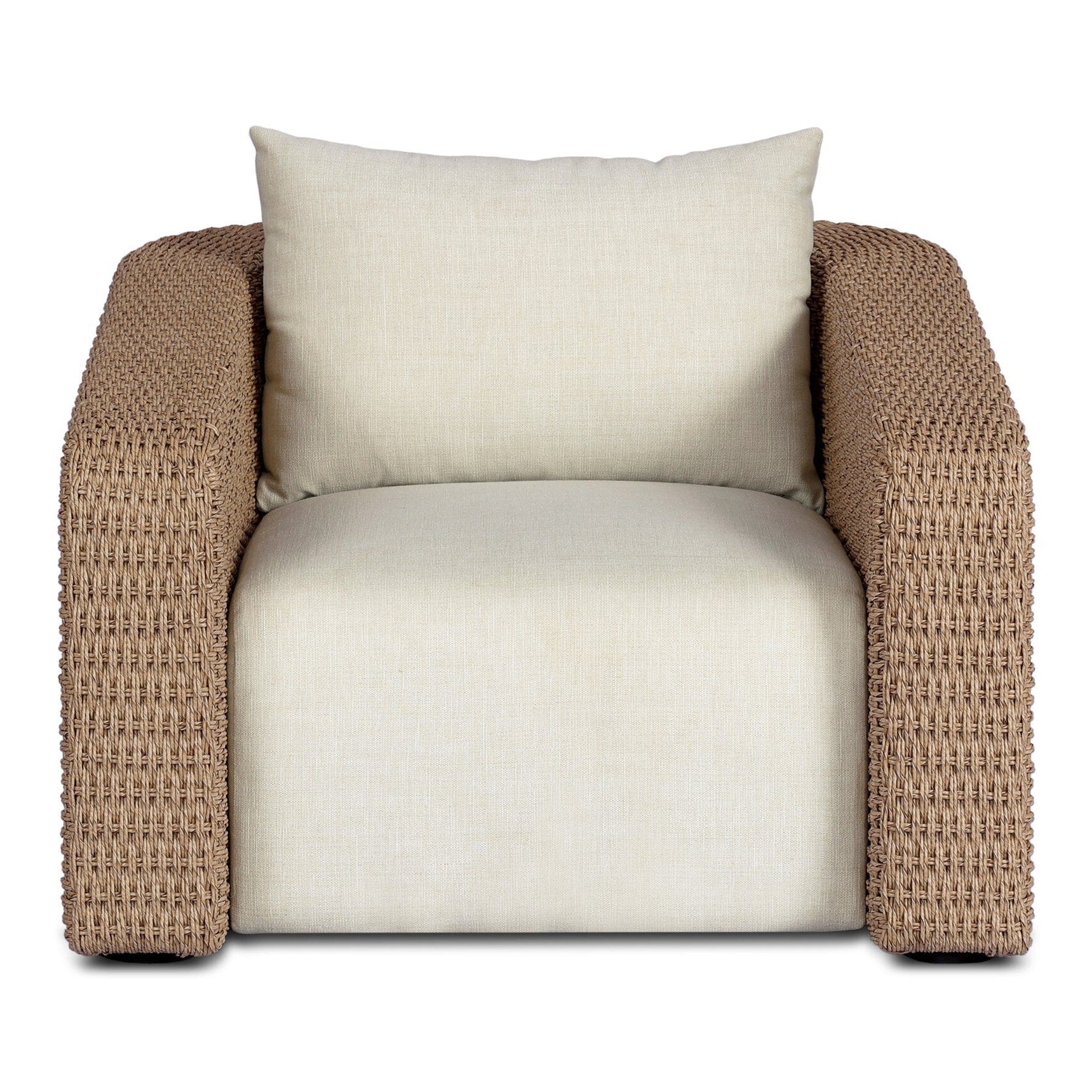 Four Hands Westby Vergo Cream Outdoor Chair — front view