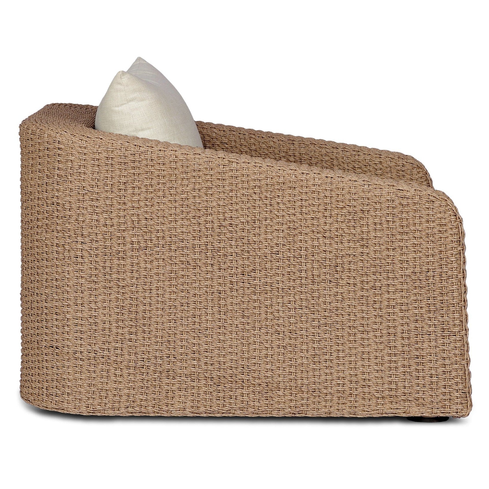 Four Hands Westby Vergo Cream Outdoor Chair — side view