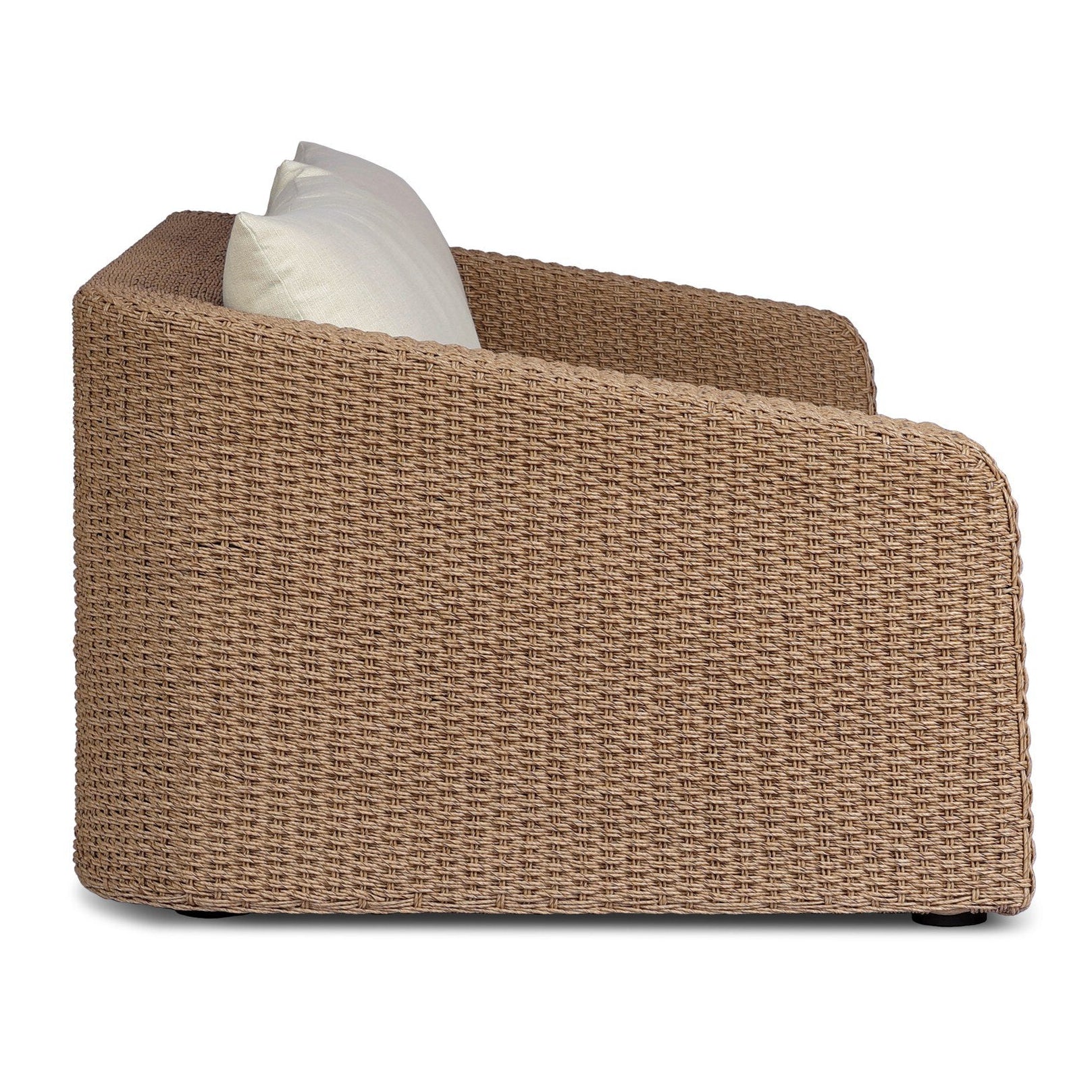 Four Hands Westby Vergo Cream Outdoor Sofa — side view