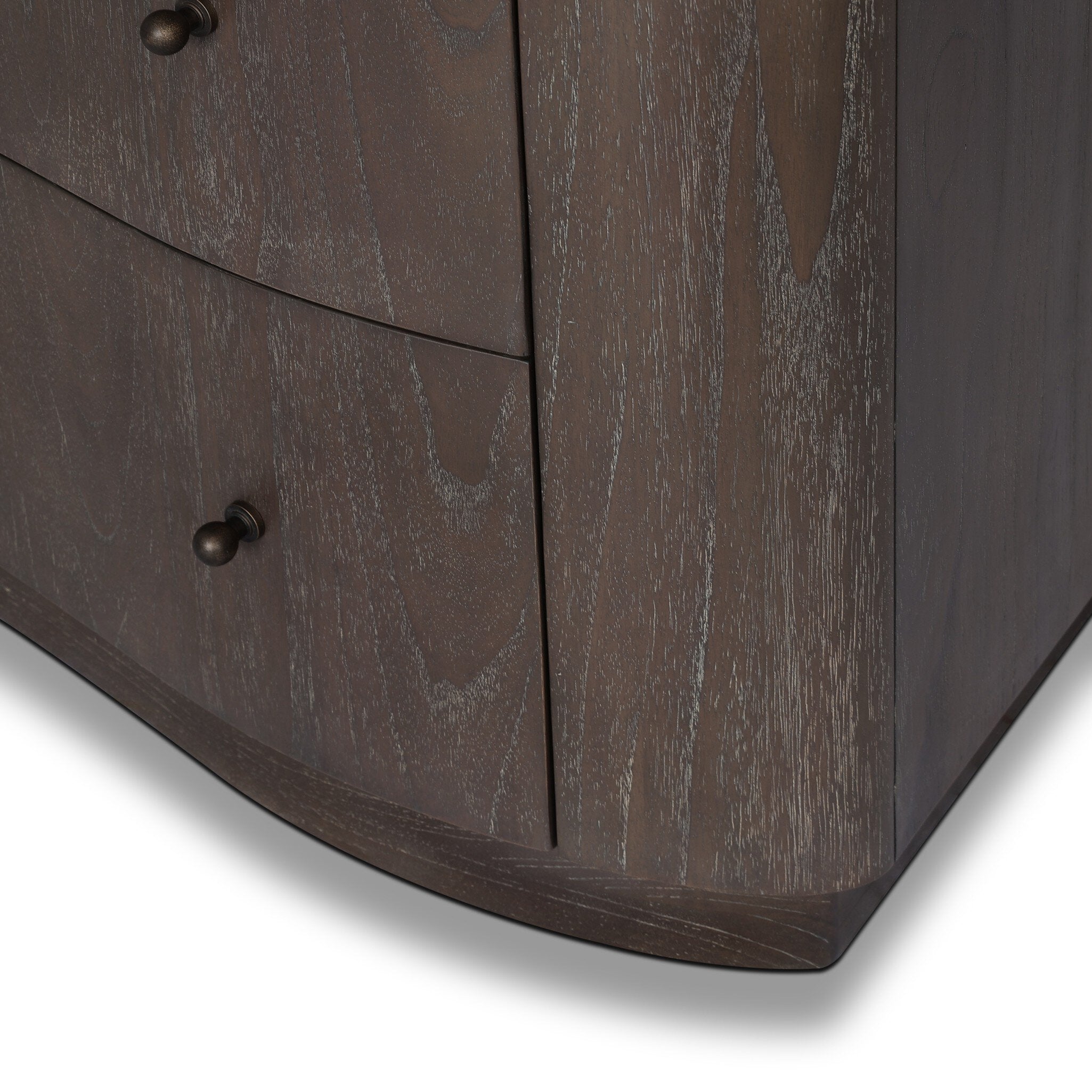 Four Hands Boa Espresso Mindi 6 Drawer Dresser — edge and joinery detail