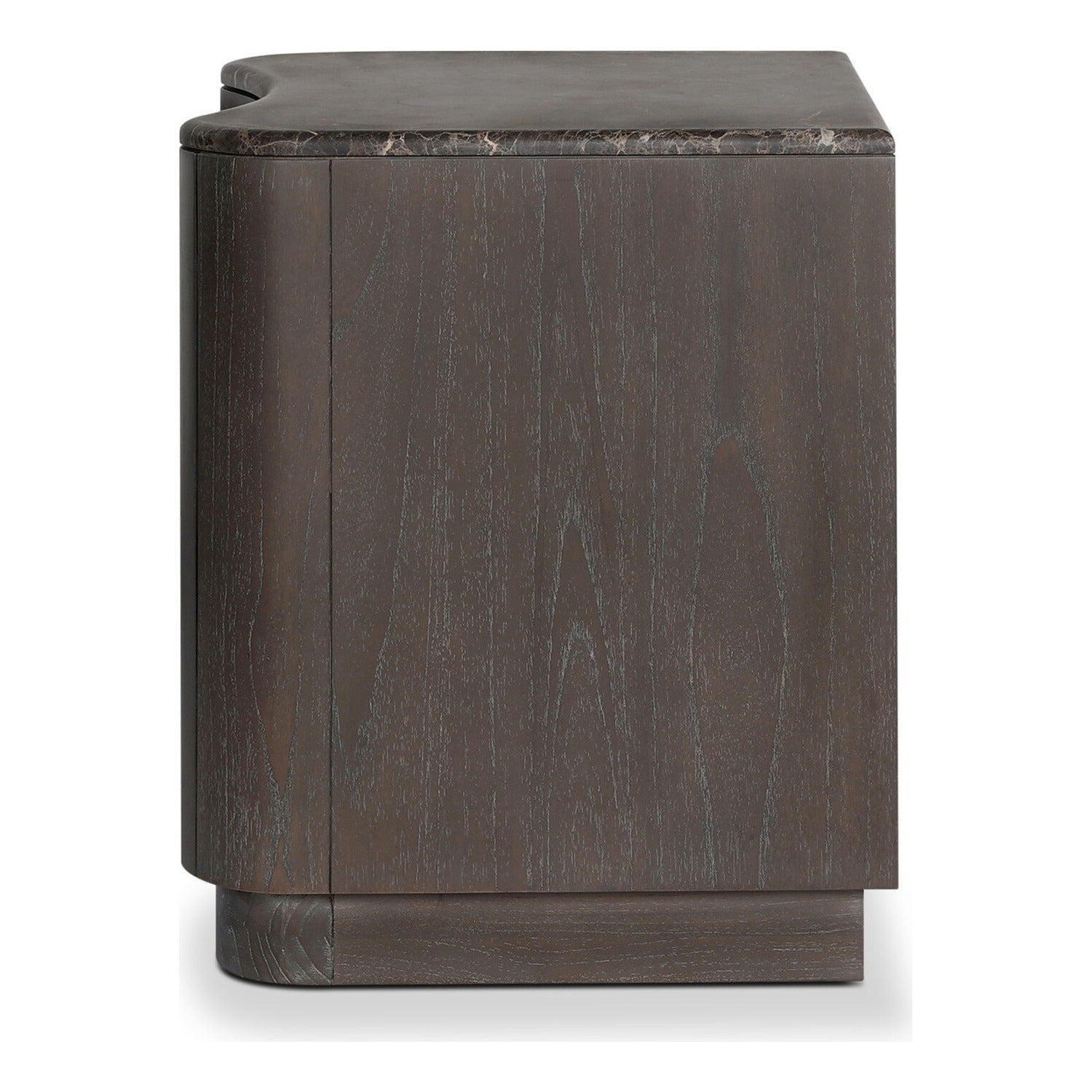 Four Hands Boa Dark Honed Emperador Marble Nightstand