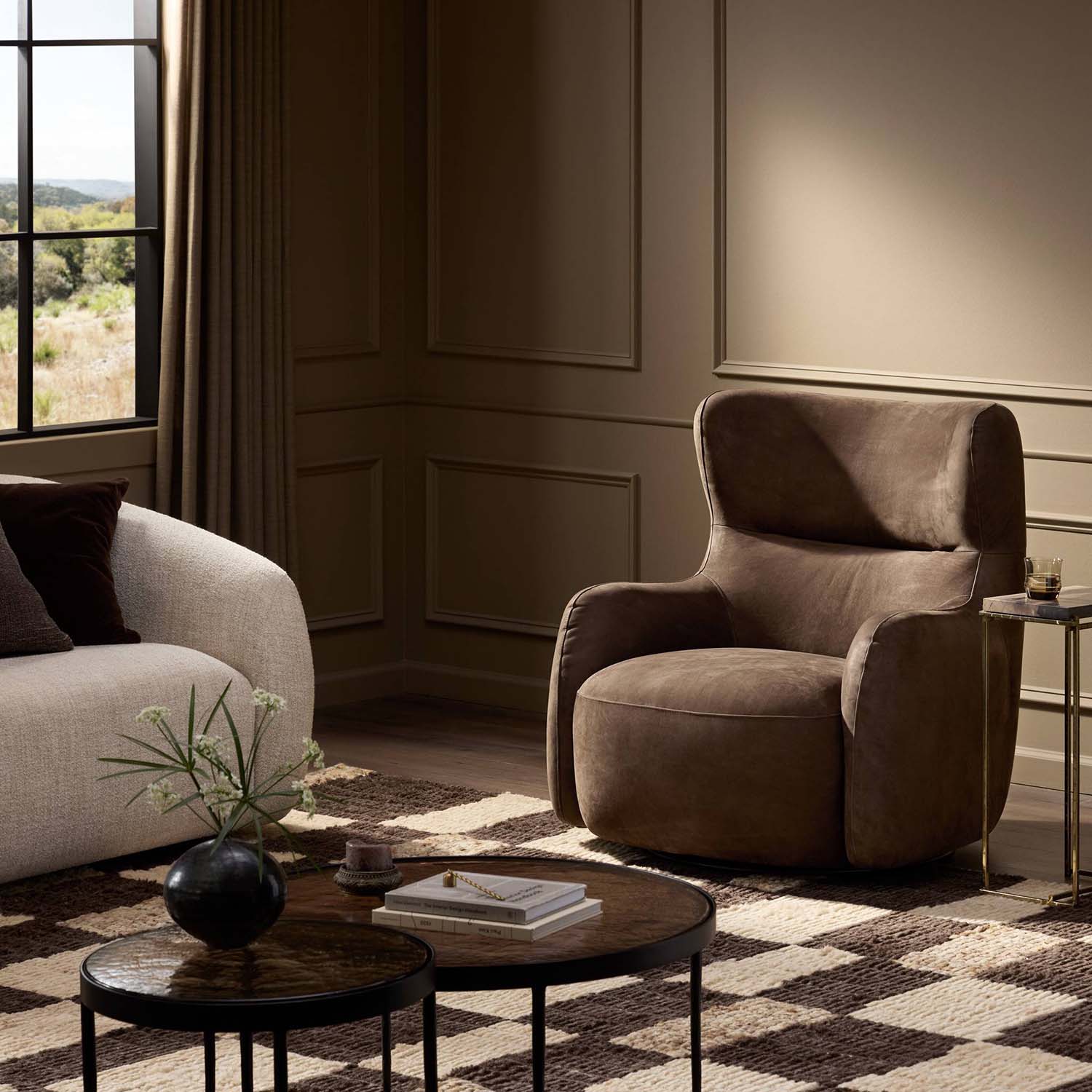 Four Hands Mardell Swivel Chair