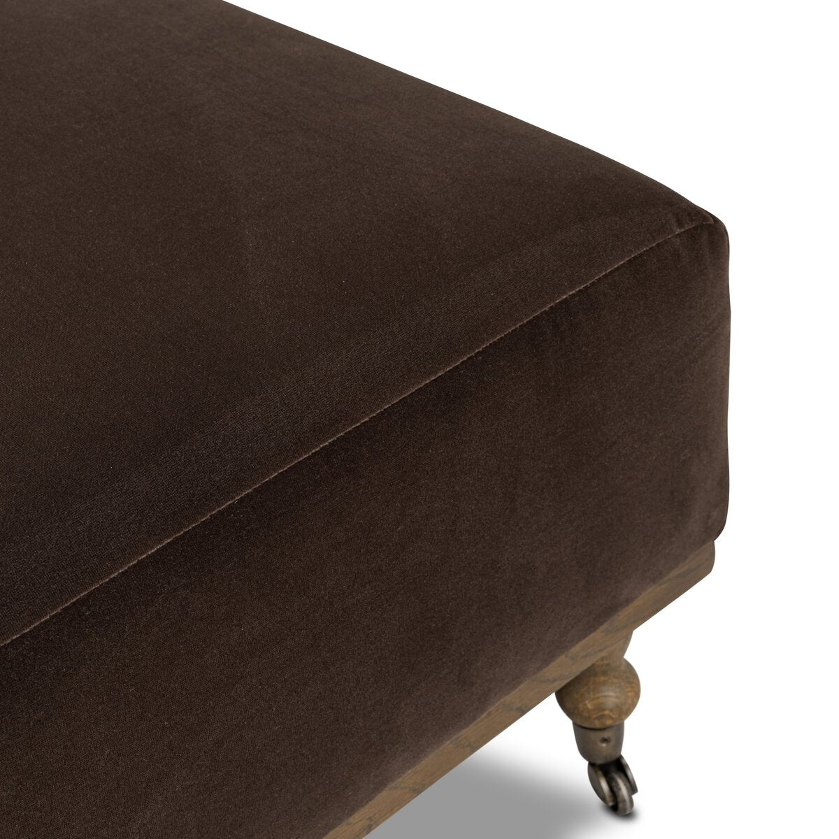 Four Hands Harlin Surrey Cocoa Cocktail Ottoman