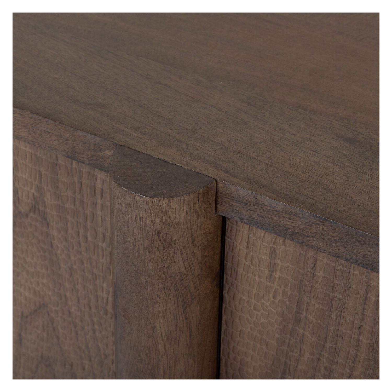 Four Hands Baxter Weathered Mango Solid Media Console