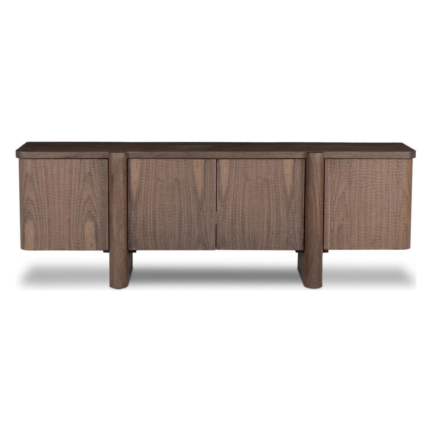 Four Hands Baxter Weathered Mango Solid Media Console