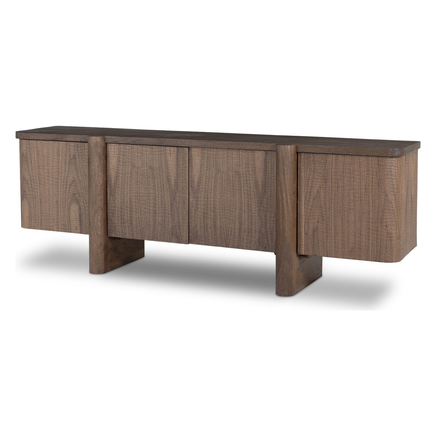 Four Hands Baxter Weathered Mango Solid Media Console
