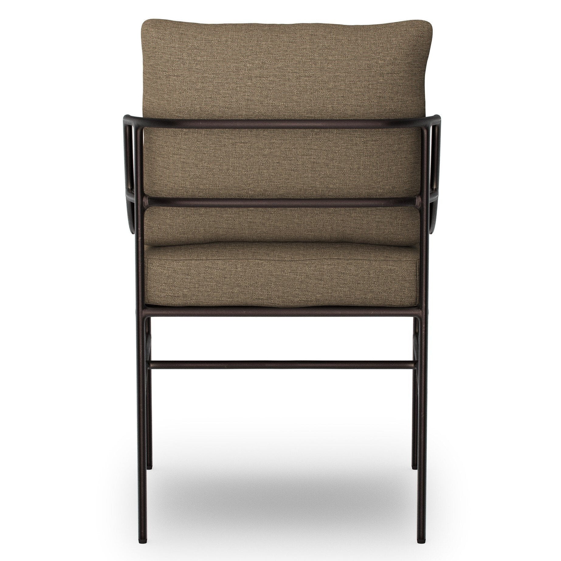 Four Hands Segovia Alessi Fawn Outdoor Dining Chair — back view
