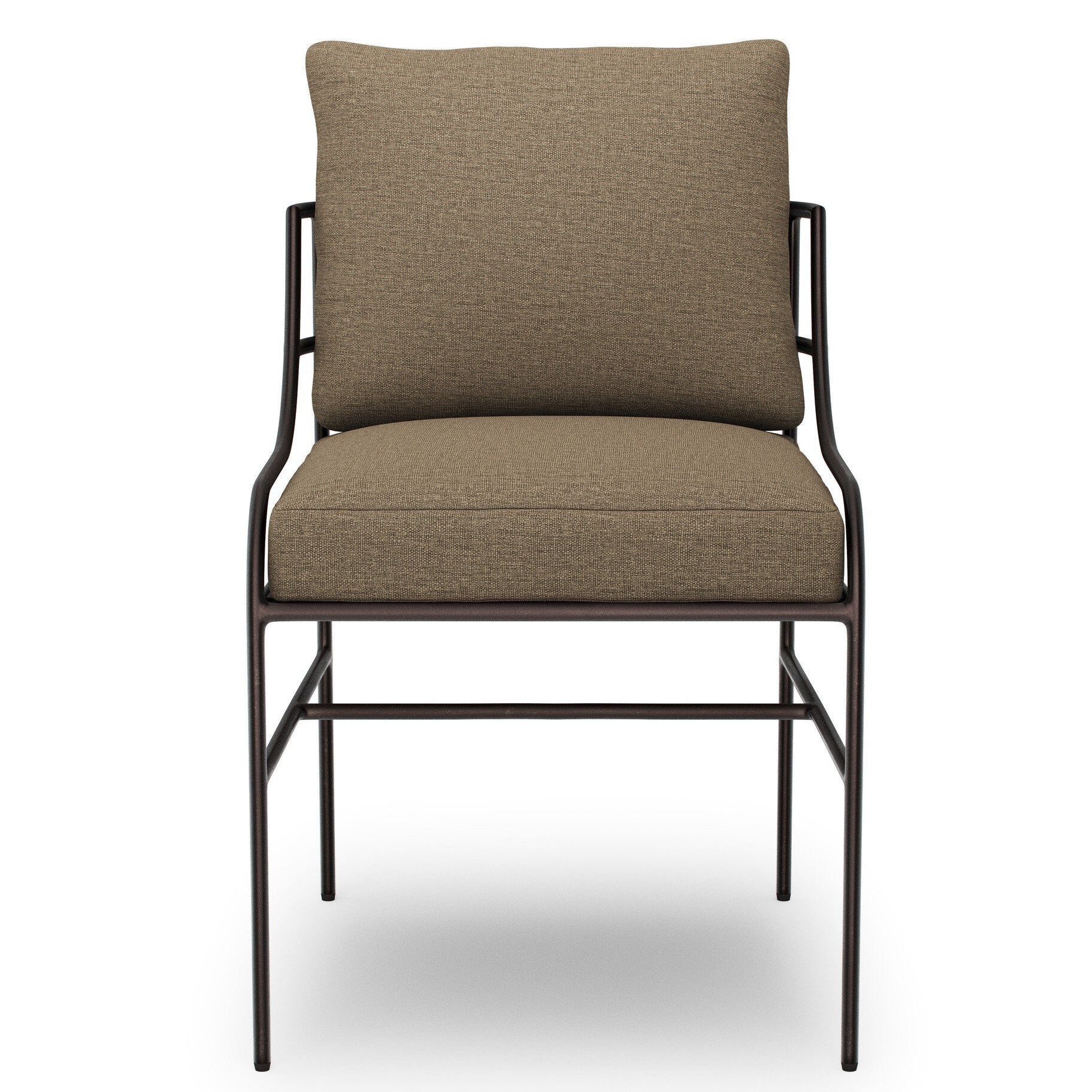 Four Hands Segovia Alessi Fawn Outdoor Dining Chair — front view