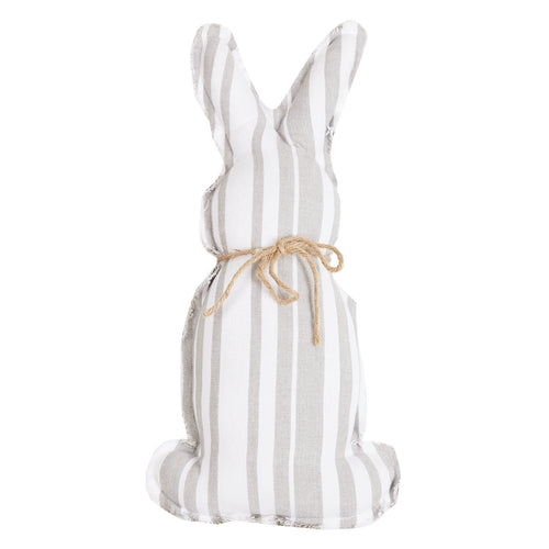 Stripe Shaped Bunny Throw Pillow