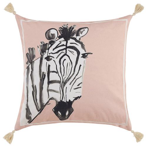 Dena Fishbein Zebra Pink Throw Pillow