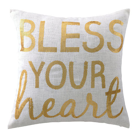 Bless Your Heart Throw Pillow