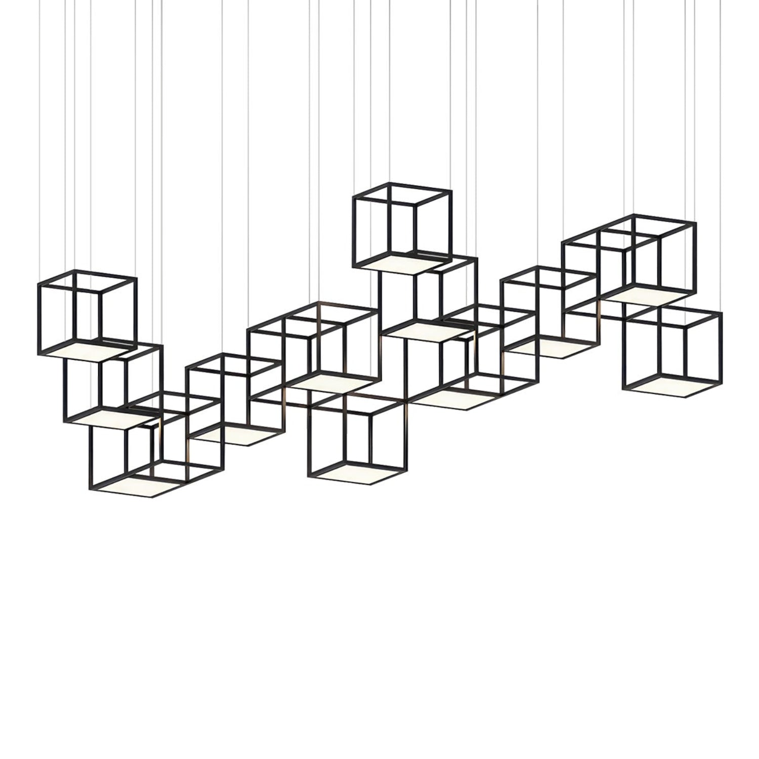 Sonneman Cubix Satin Black 24Z0003K Pendant