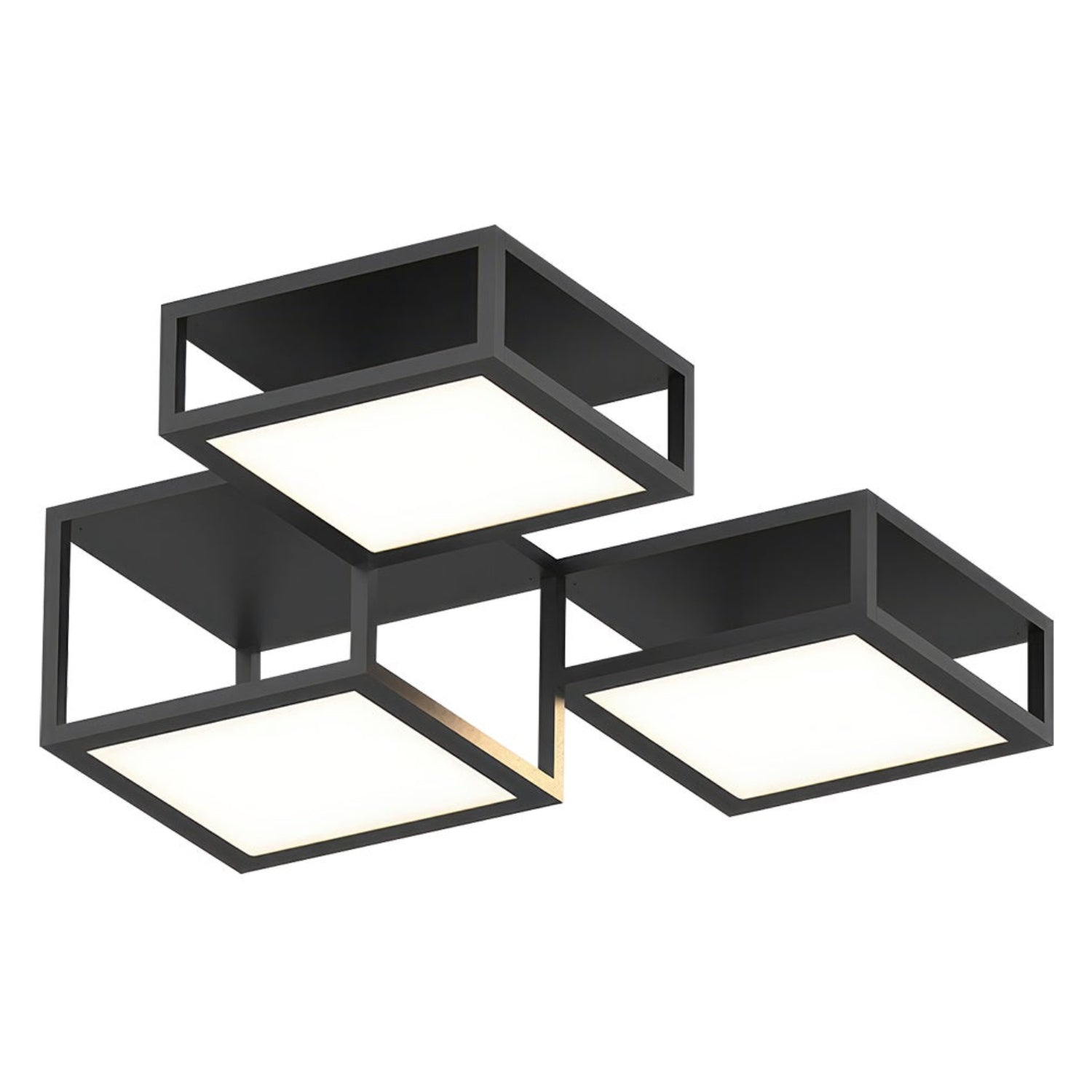 Sonneman Cubix Satin Black 24Z0006K Surface Mount
