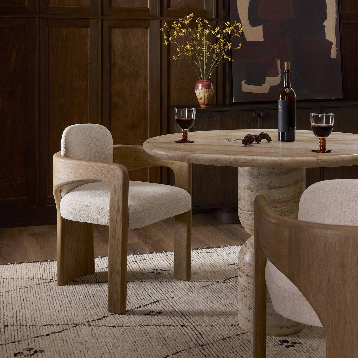 Four Hands Woltz Crypton Wayfarer Snow Dining Chair