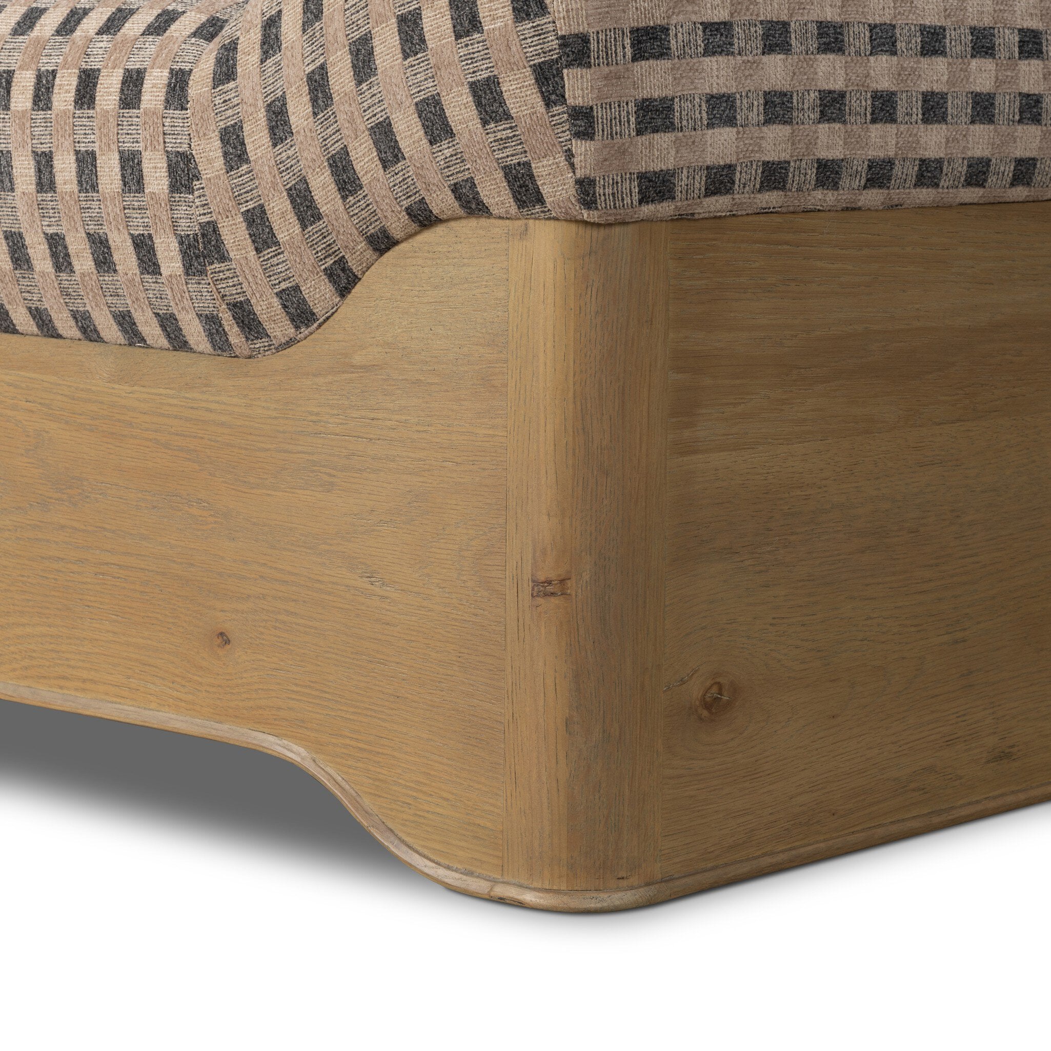 Four Hands Mariano Firefinch Fawn Chaise — Solid Oak