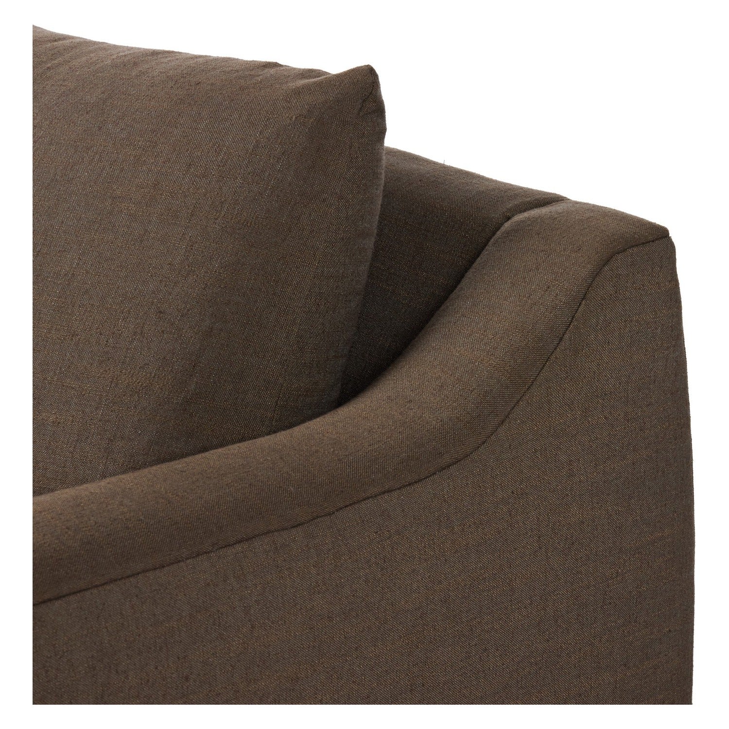 Four Hands Ulla Savoy Coffee Sleeper Sofa 82in, close-up detail of fabric, view 3