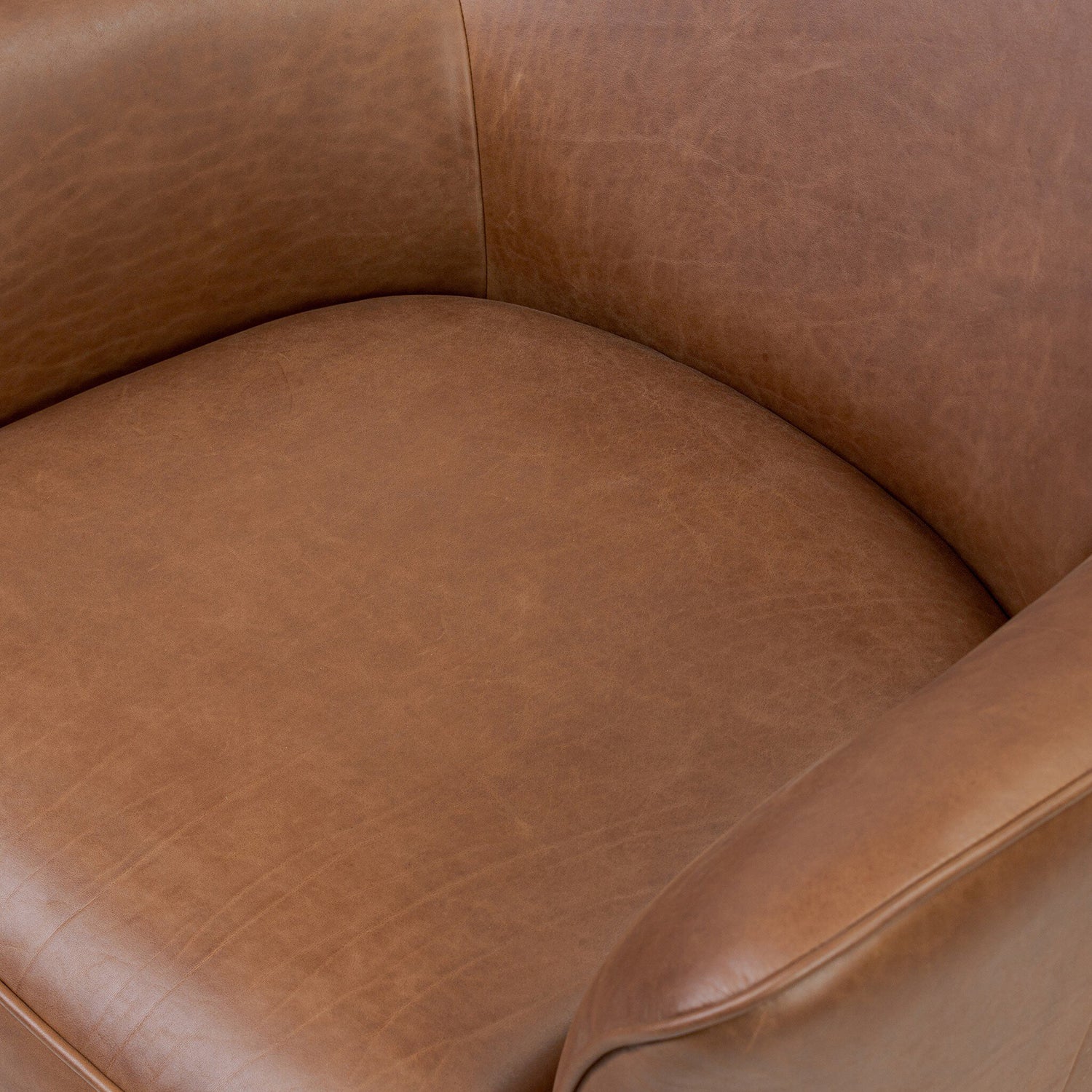 Four Hands Bethany Leather Swivel Chair