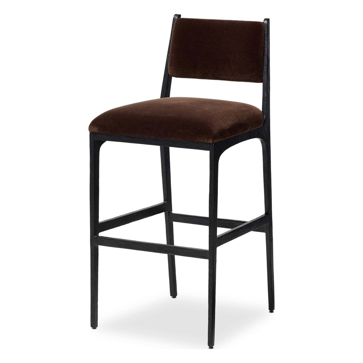 Four Hands Valeene Monte Chocolate Bar Stool Set of 2
