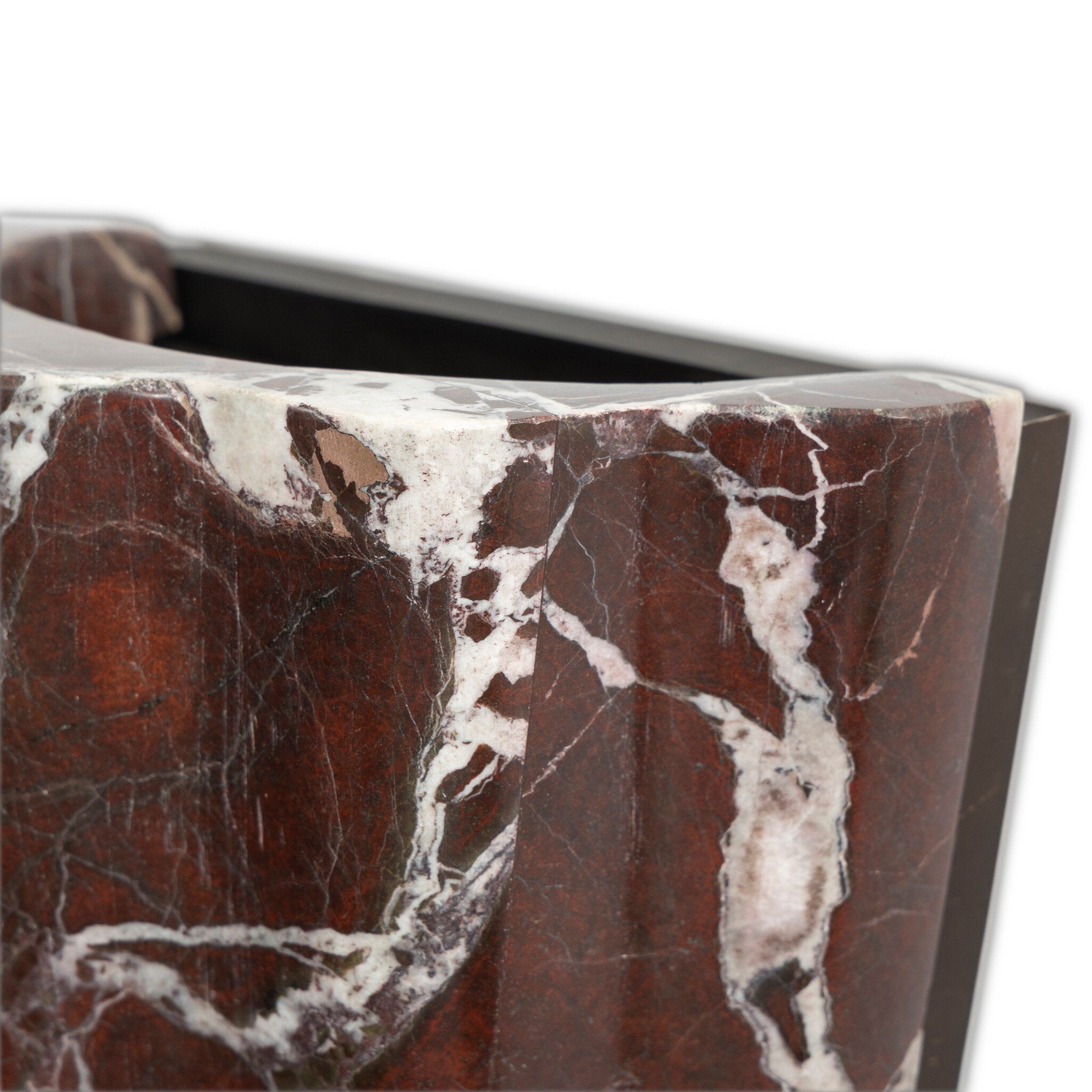 Four Hands Astra Red Italian Marble Wall Sconce — Oil Rubbed Bronze