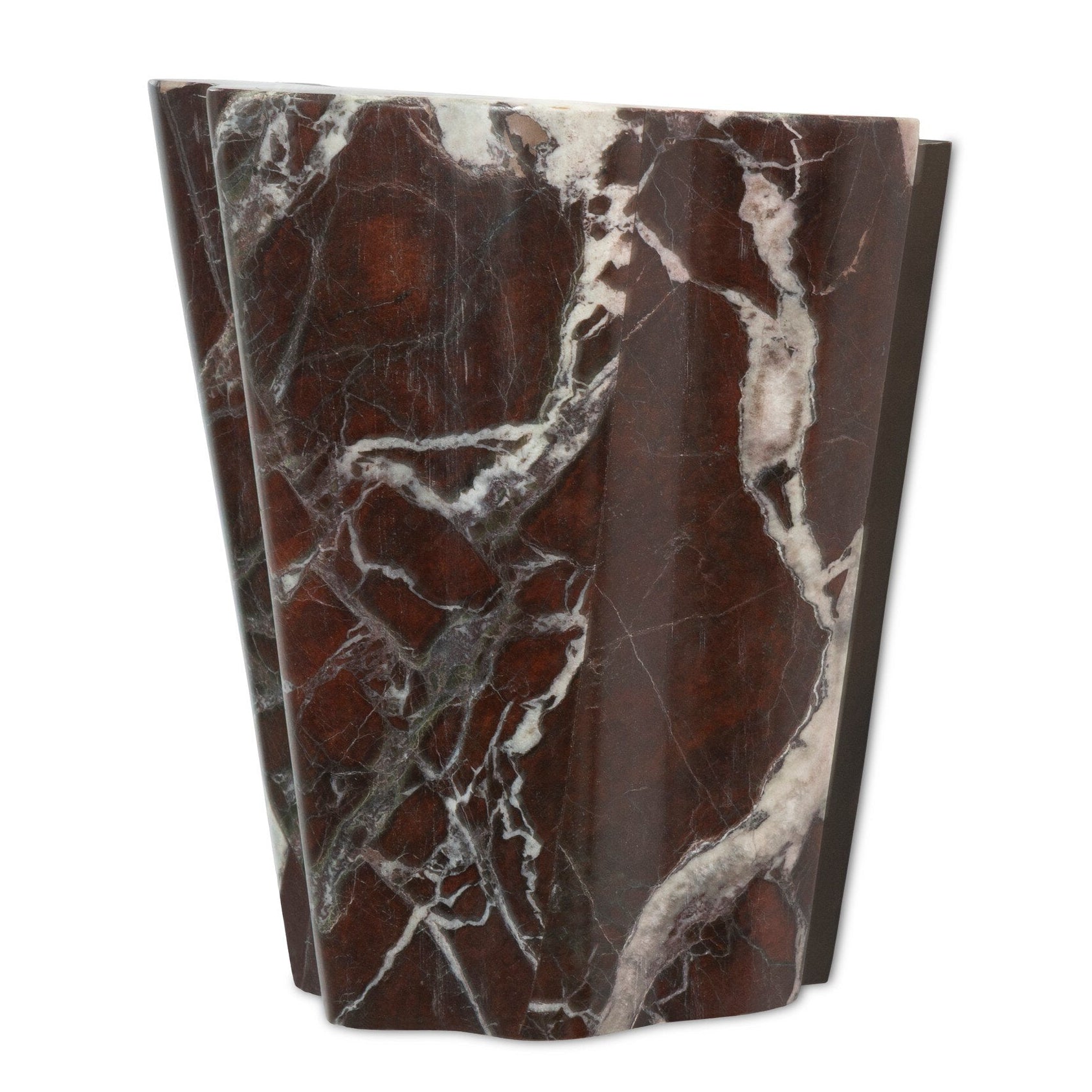 Four Hands Astra Red Italian Marble Wall Sconce full product view, Solid Marble
