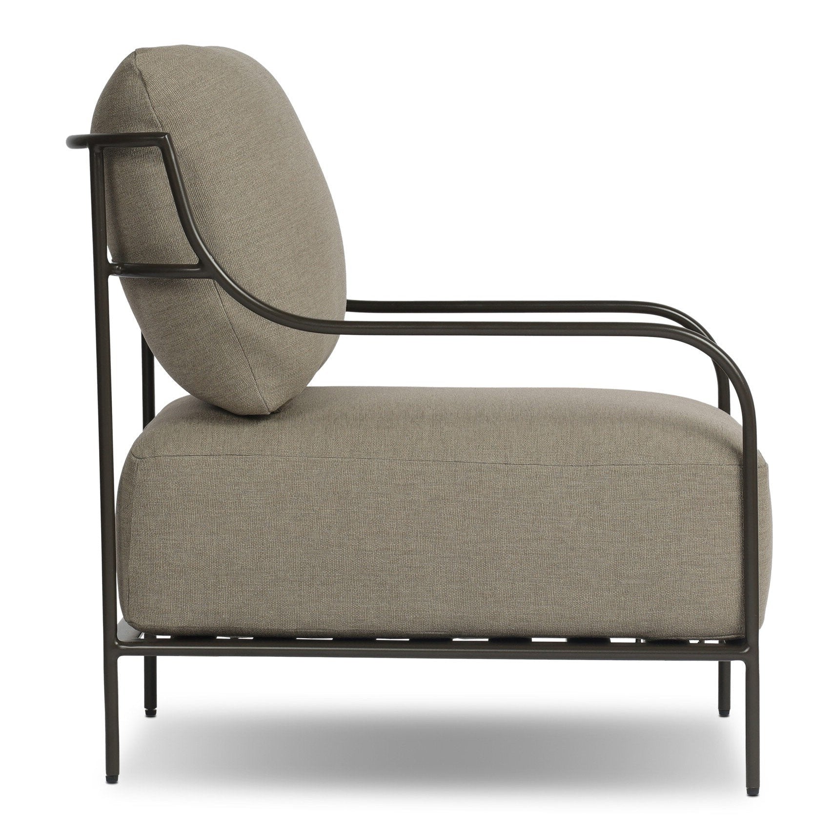 Four Hands Segovia Alessi Fawn Outdoor Chair side profile