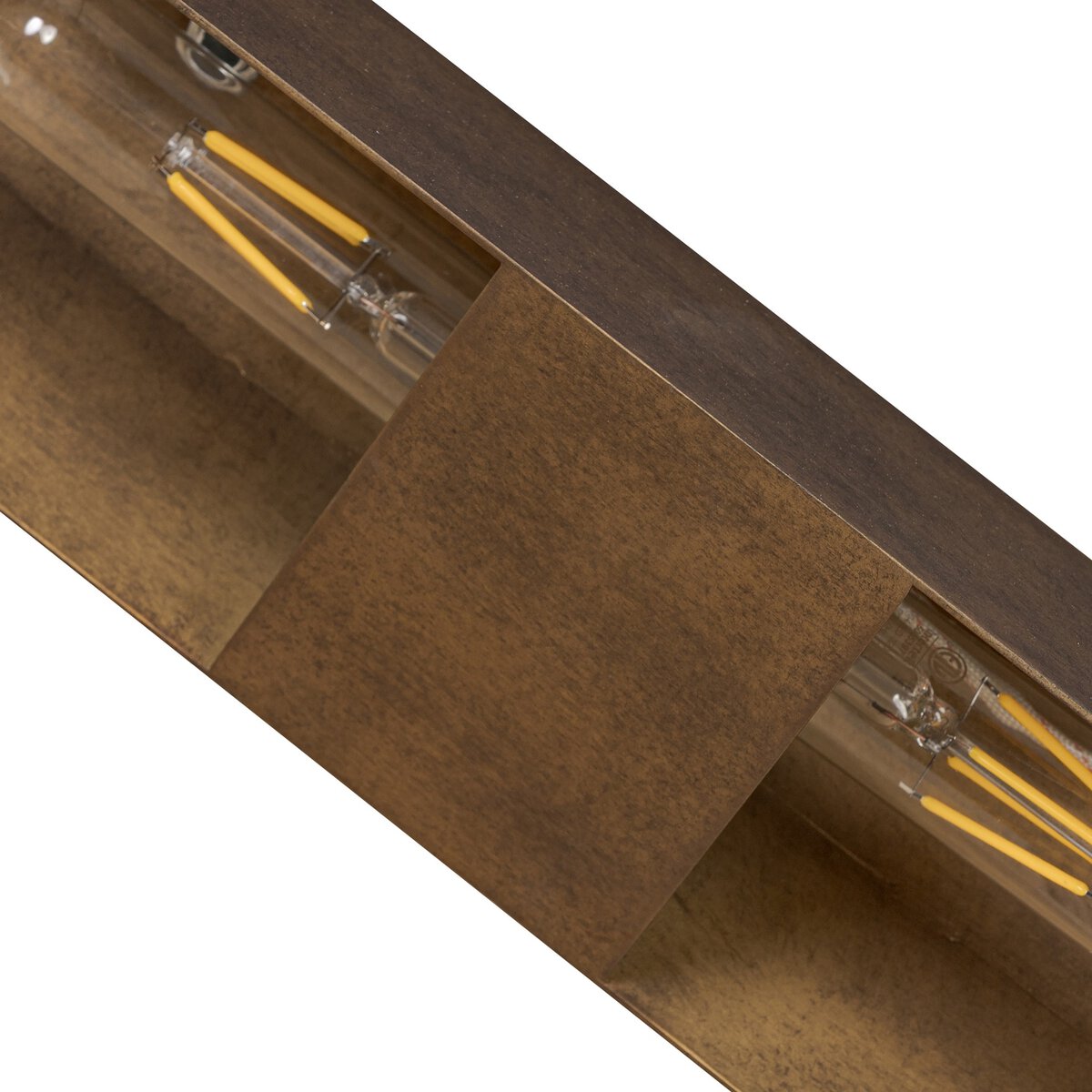 Four Hands Benno Table Lamp in burnished brass, close-up detail of push-button switch