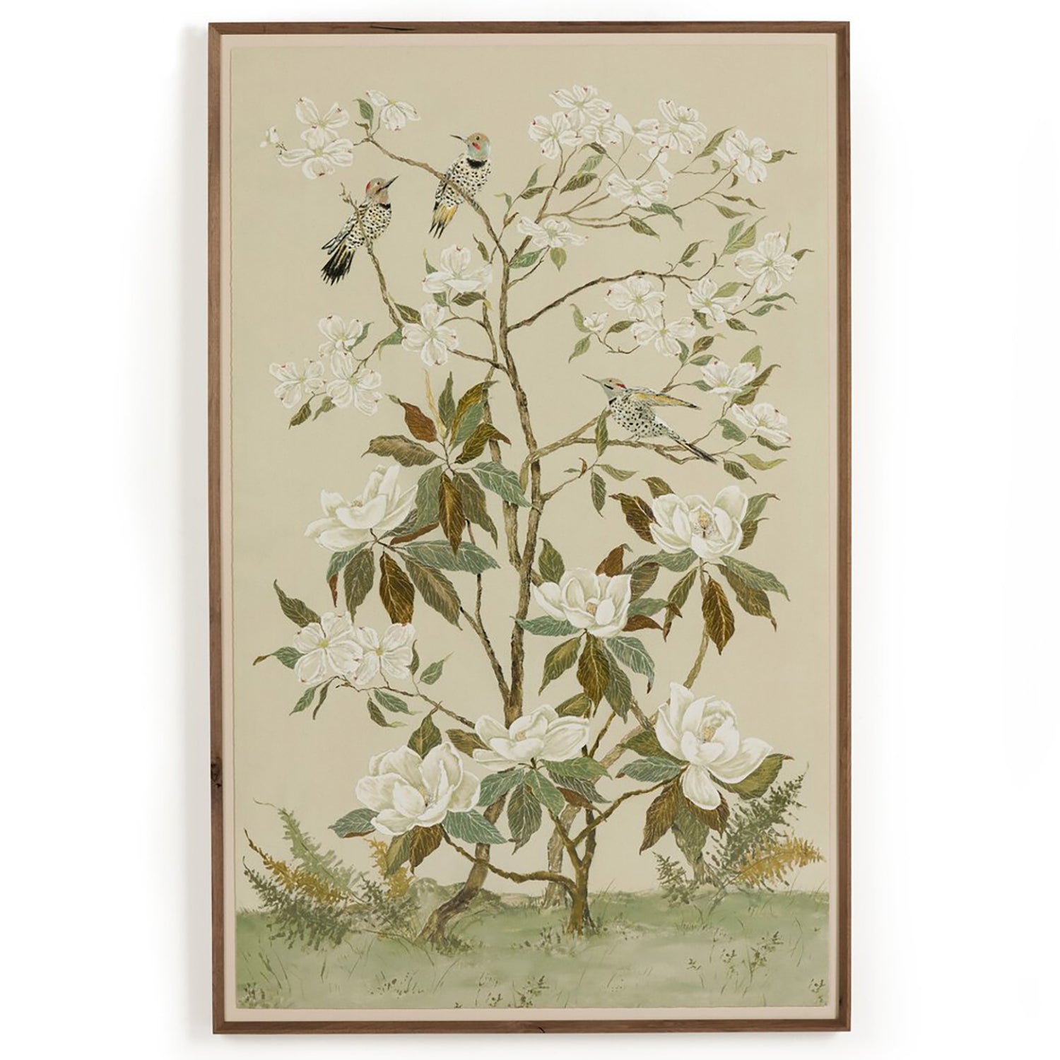 Four Hands x Laurel-Dawn Latshaw Tan Chinoiserie Framed Art