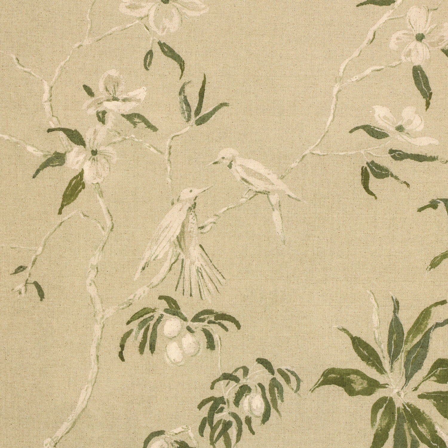 Four Hands x Laurel-Dawn Latshaw Linen Chinoiserie Framed Art