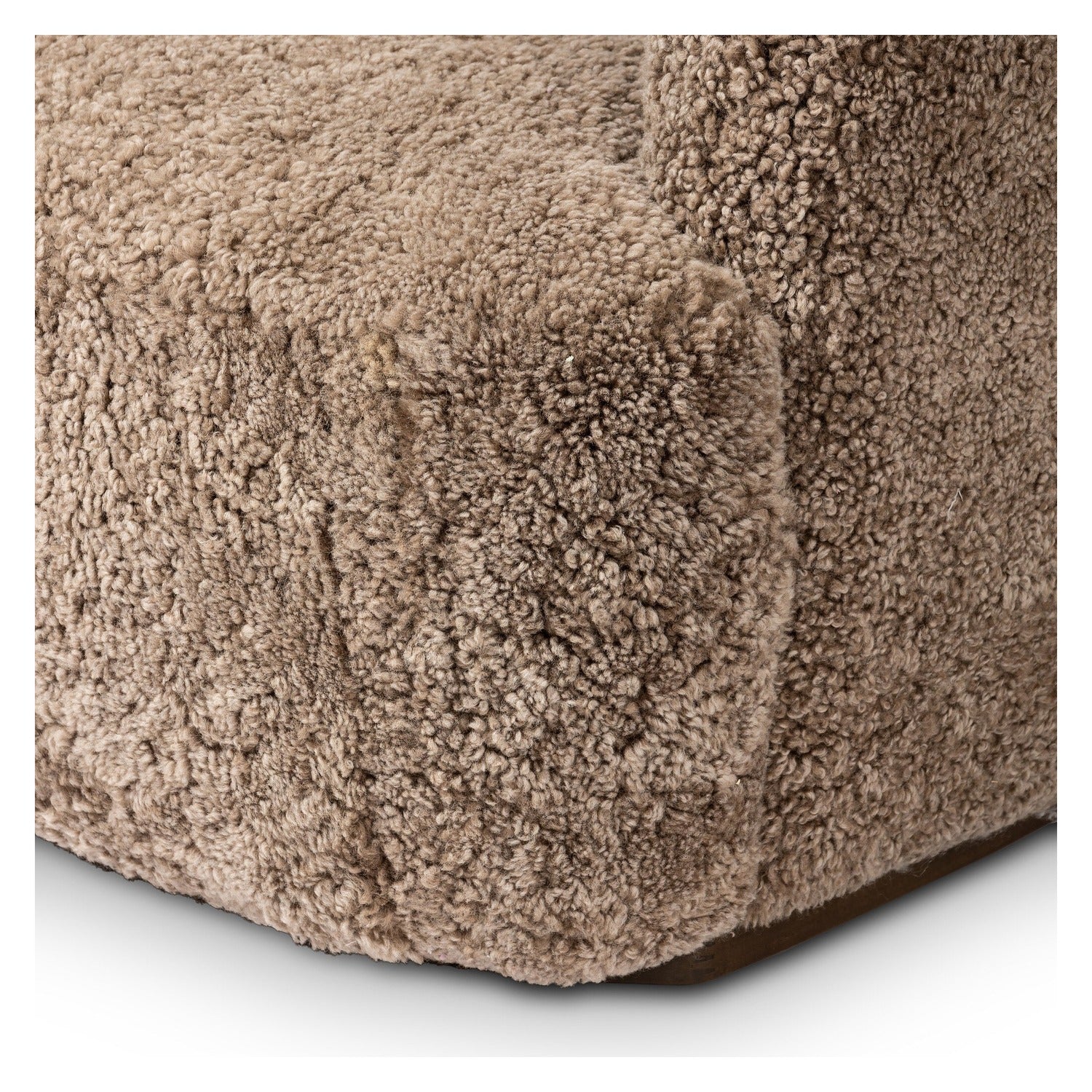 Four Hands Julius Taupe Shearling Sofa