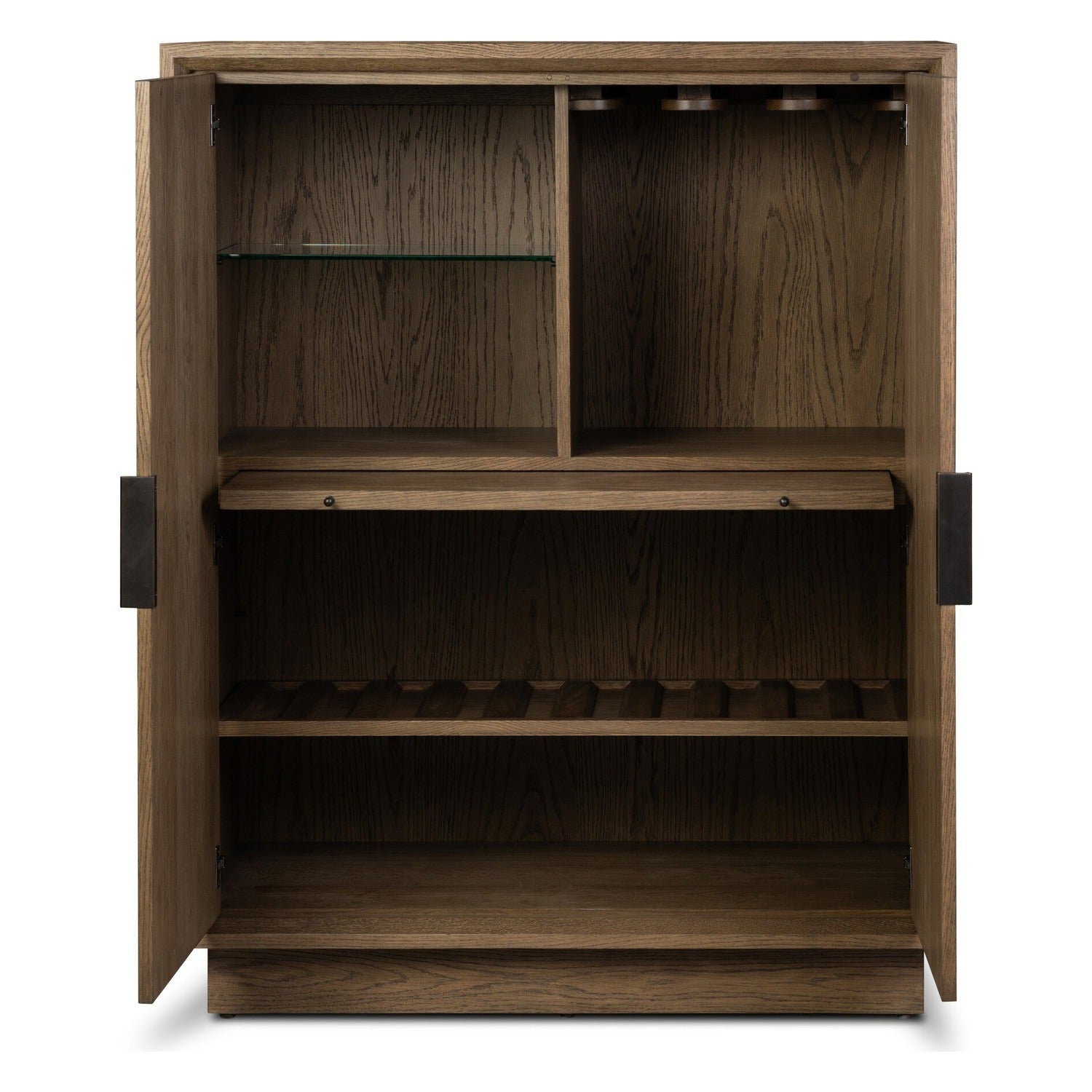 Four Hands Salta Brown Oak Bar Cabinet
