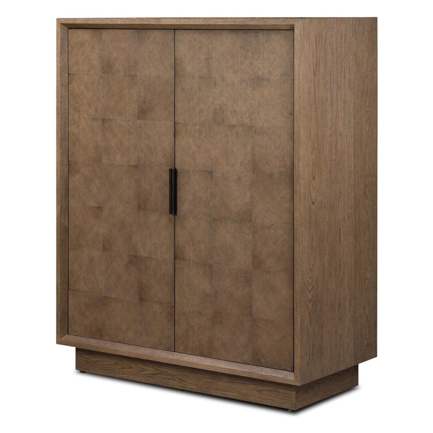 Four Hands Salta Brown Oak Bar Cabinet