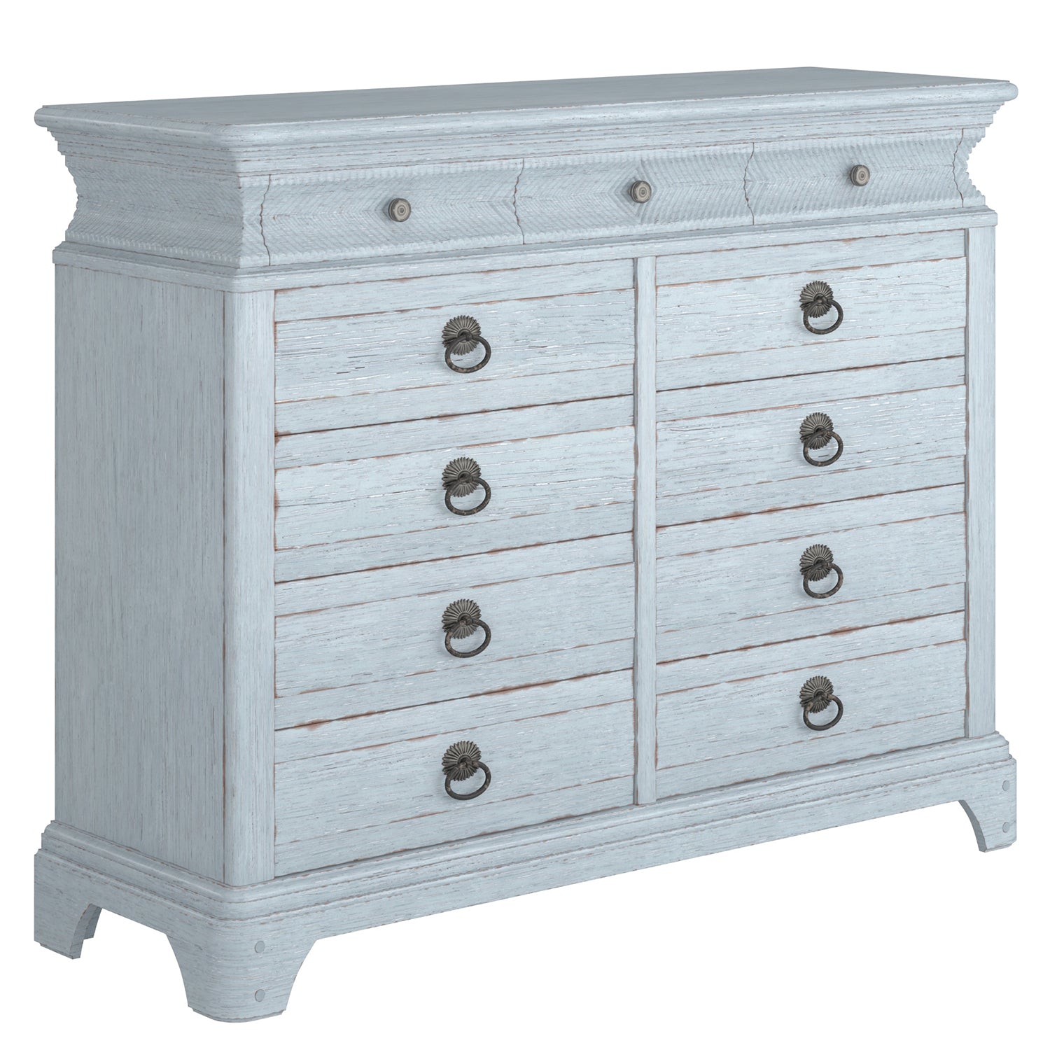 A.R.T. Furniture Summer Creek Light Shutter Blue Keepers Dresser