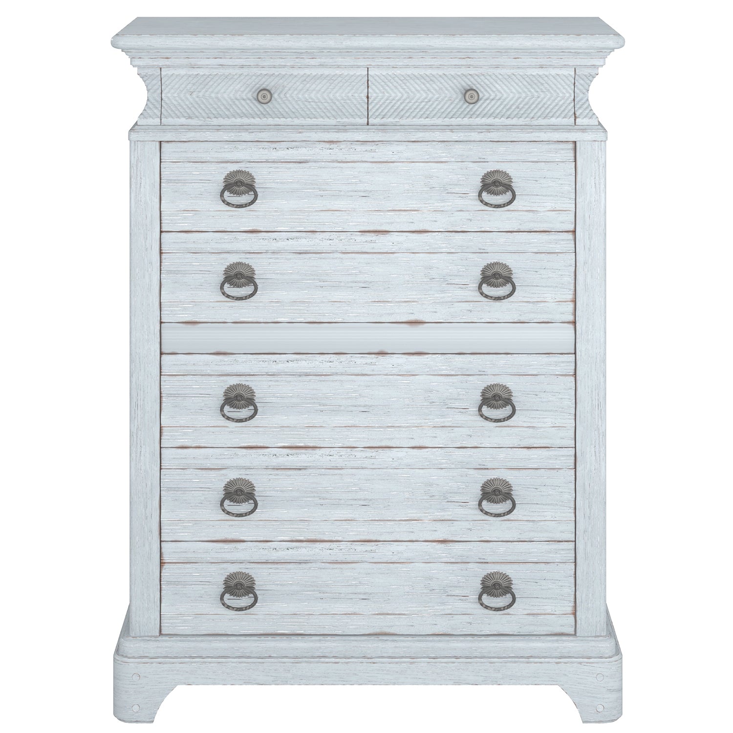 A.R.T. Furniture Summer Creek Shutter Blue 8 Drawer Chest
