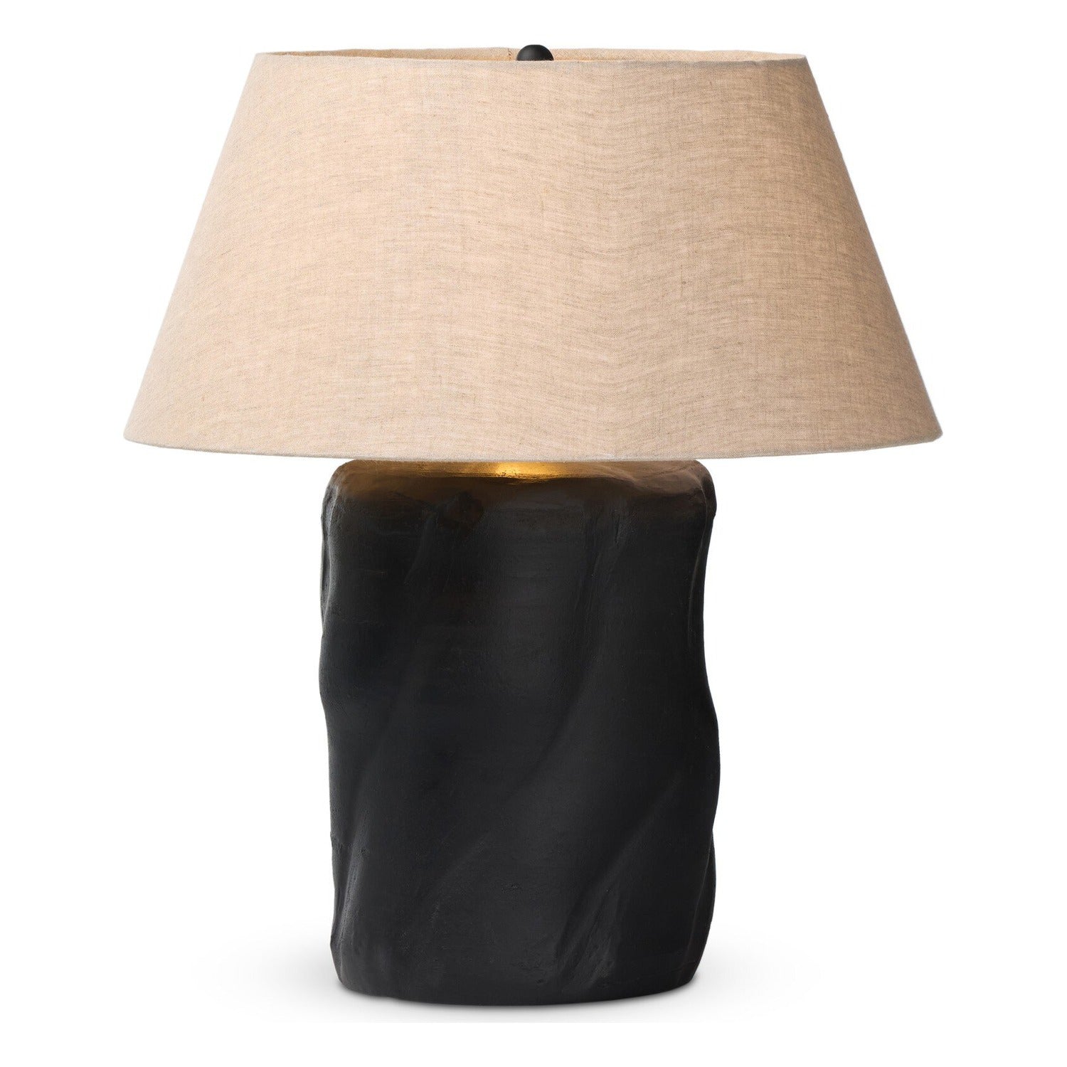 Four Hands Bomba Aged Black Terracotta Table Lamp