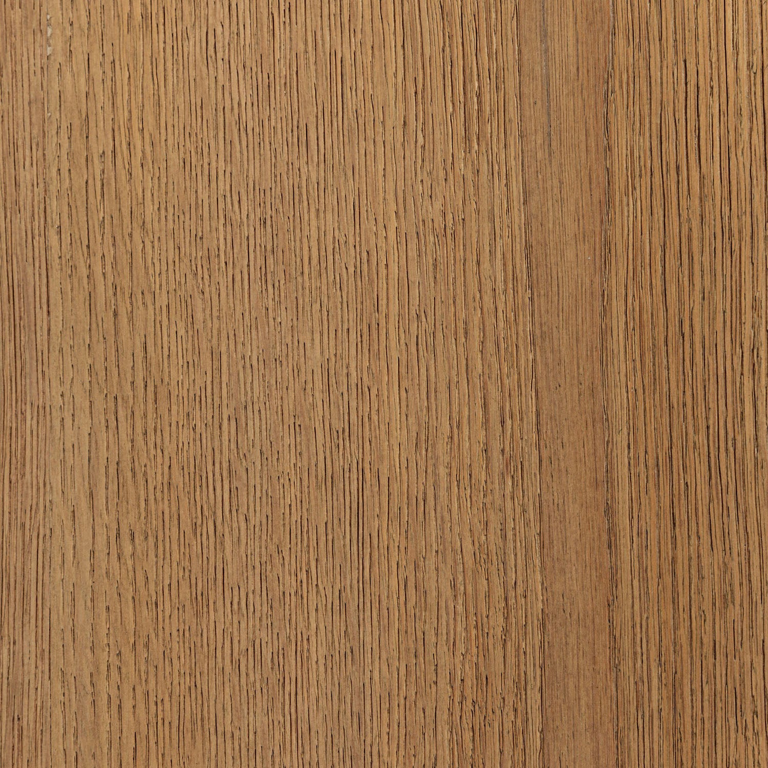 Four Hands Hemphill Dining Chair Set of 2 in Laughlin Natural with smoked oak back, close-up detail of caster