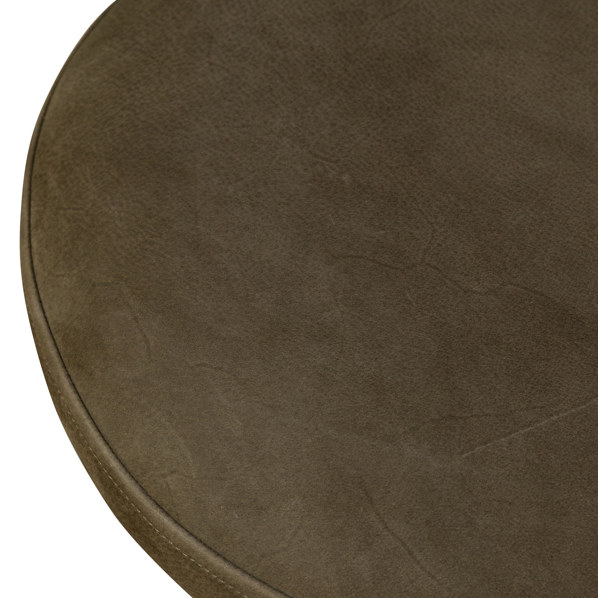 Four Hands Montclair Nubuck Olive Counter Stool — Charcoal Oak Resin