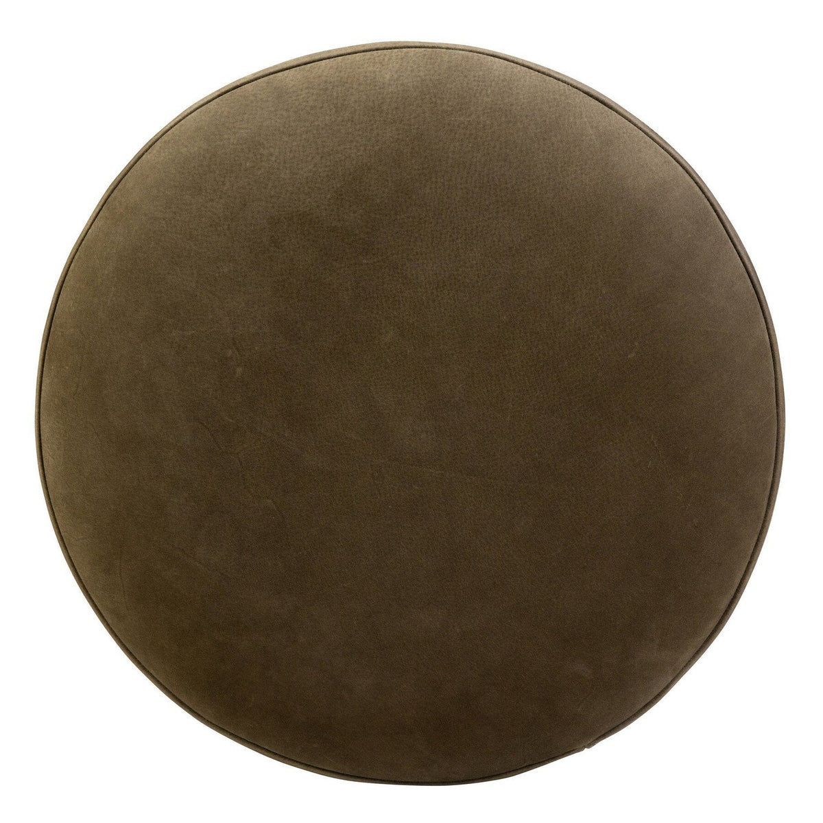 Four Hands Montclair Nubuck Olive Counter Stool top-down view
