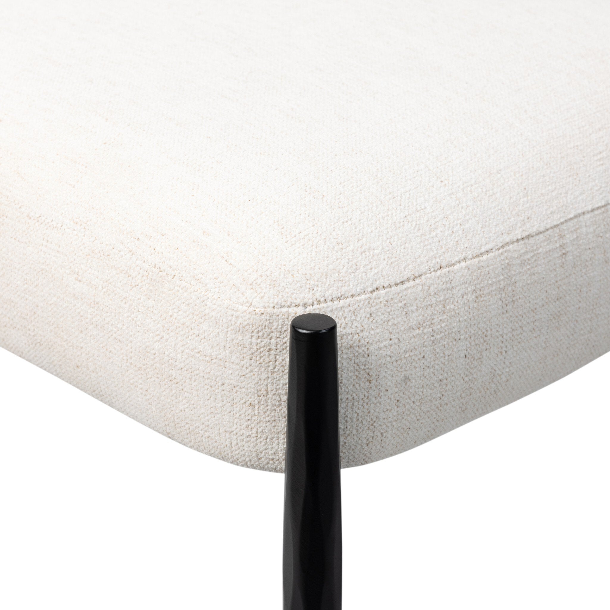 Four Hands Bellaire Crypton Nomad Snow Dining Chair - detail view 4