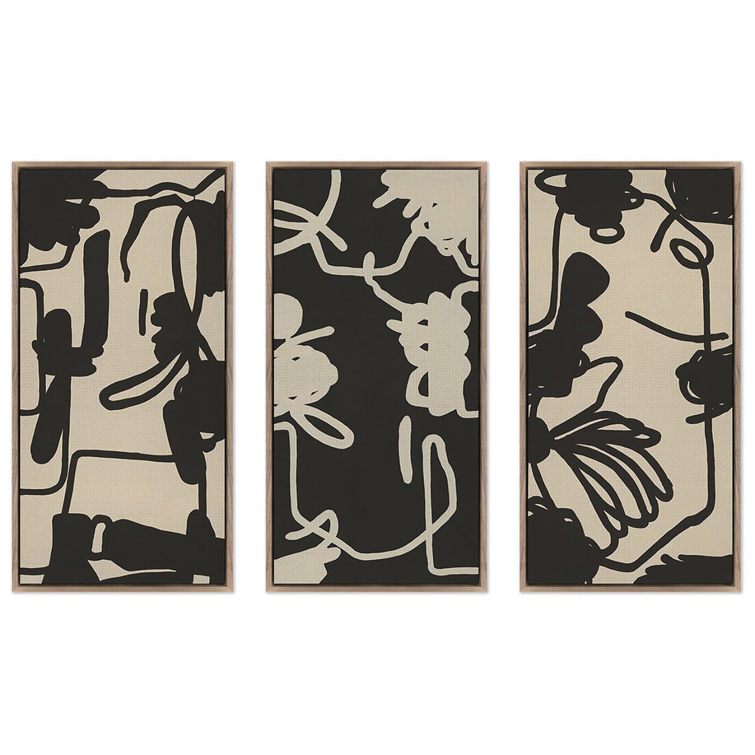 Four Hands x Katherine Hunsaker Triptych Framed Art Set