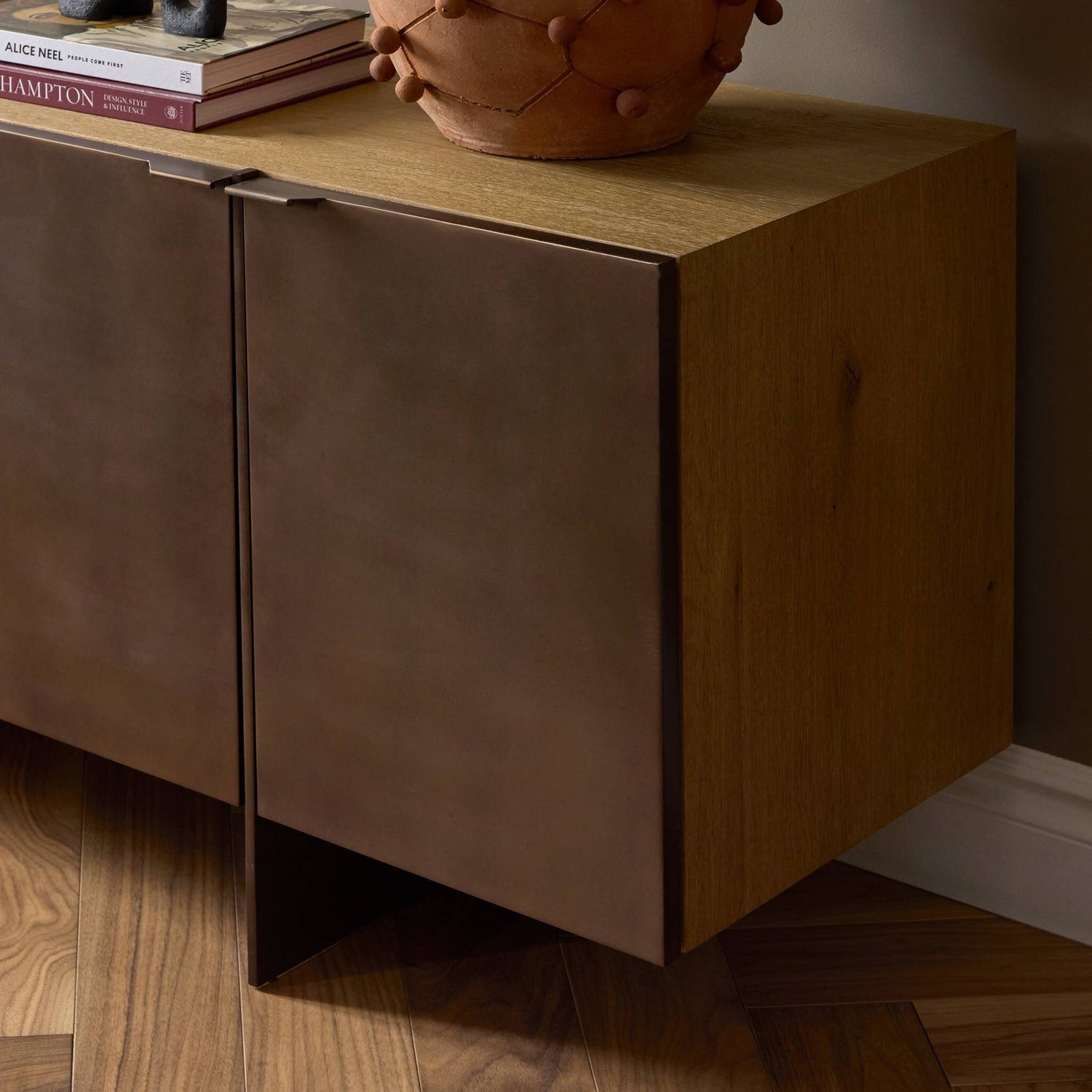 Four Hands Aberdeen Aged Smoked Oak Media Console