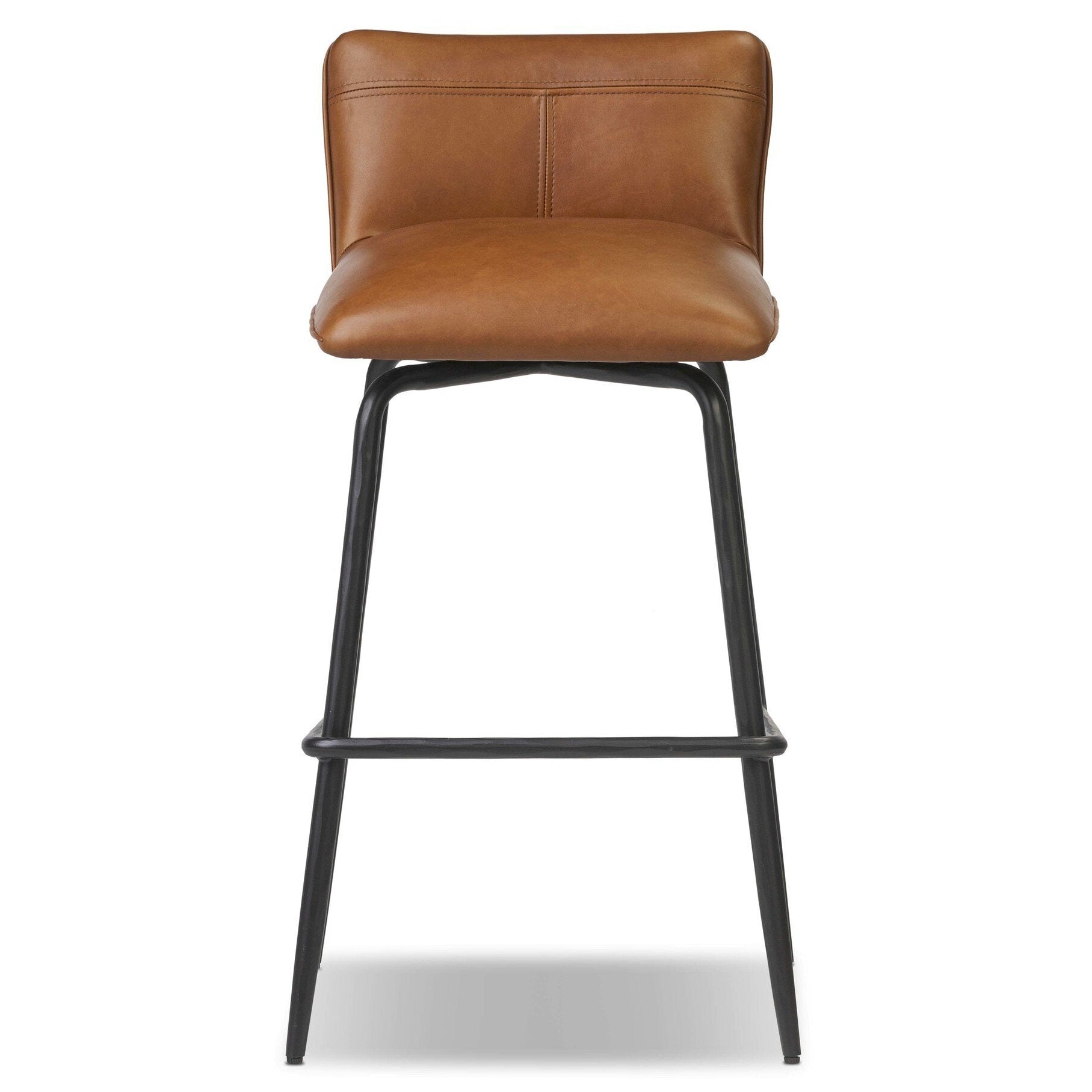 Four Hands Ridley Sonoma Chestnut Swivel Bar Stool - front view