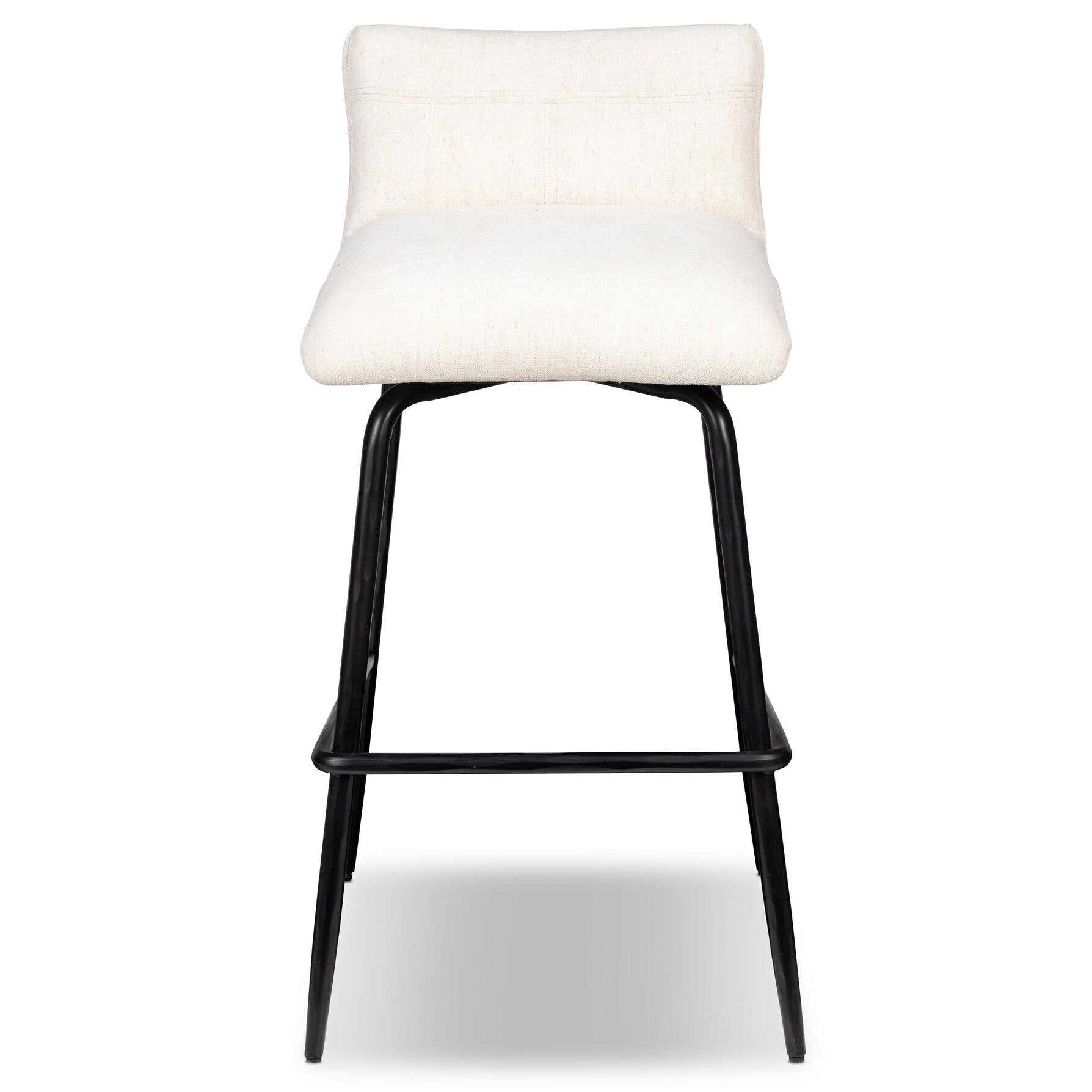 Four Hands Ridley Crypton Nomad Snow Swivel Bar Stool - front view